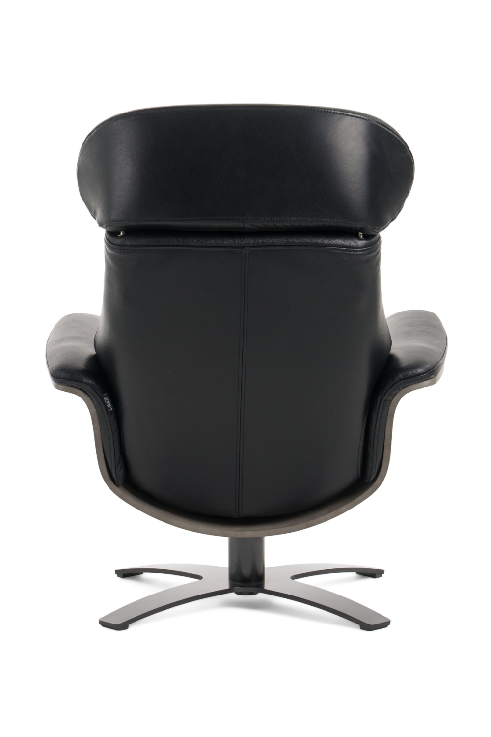 Black Leather Lounge Chair & Ottoman | OROA Modern Nowak | Oroa.com