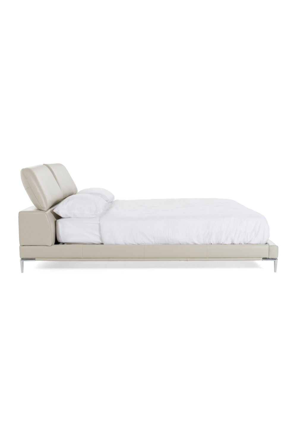 Gray Leather Queen Bed | OROA Modern Pearson | Oroa.com