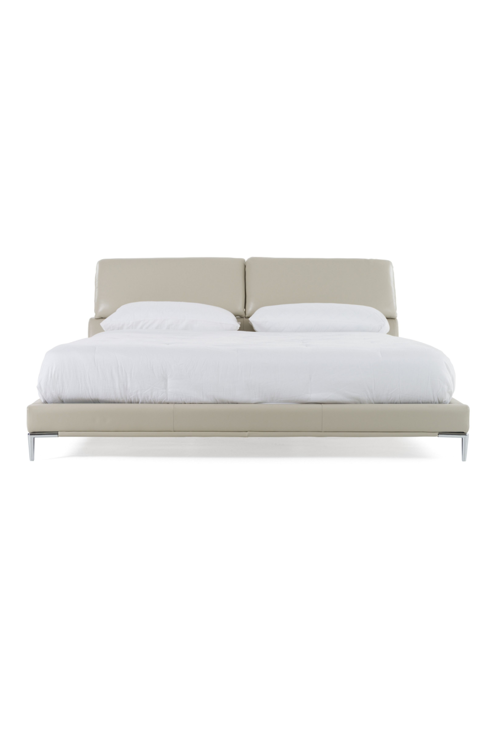 Gray Leather Queen Bed | OROA Modern Pearson | Oroa.com