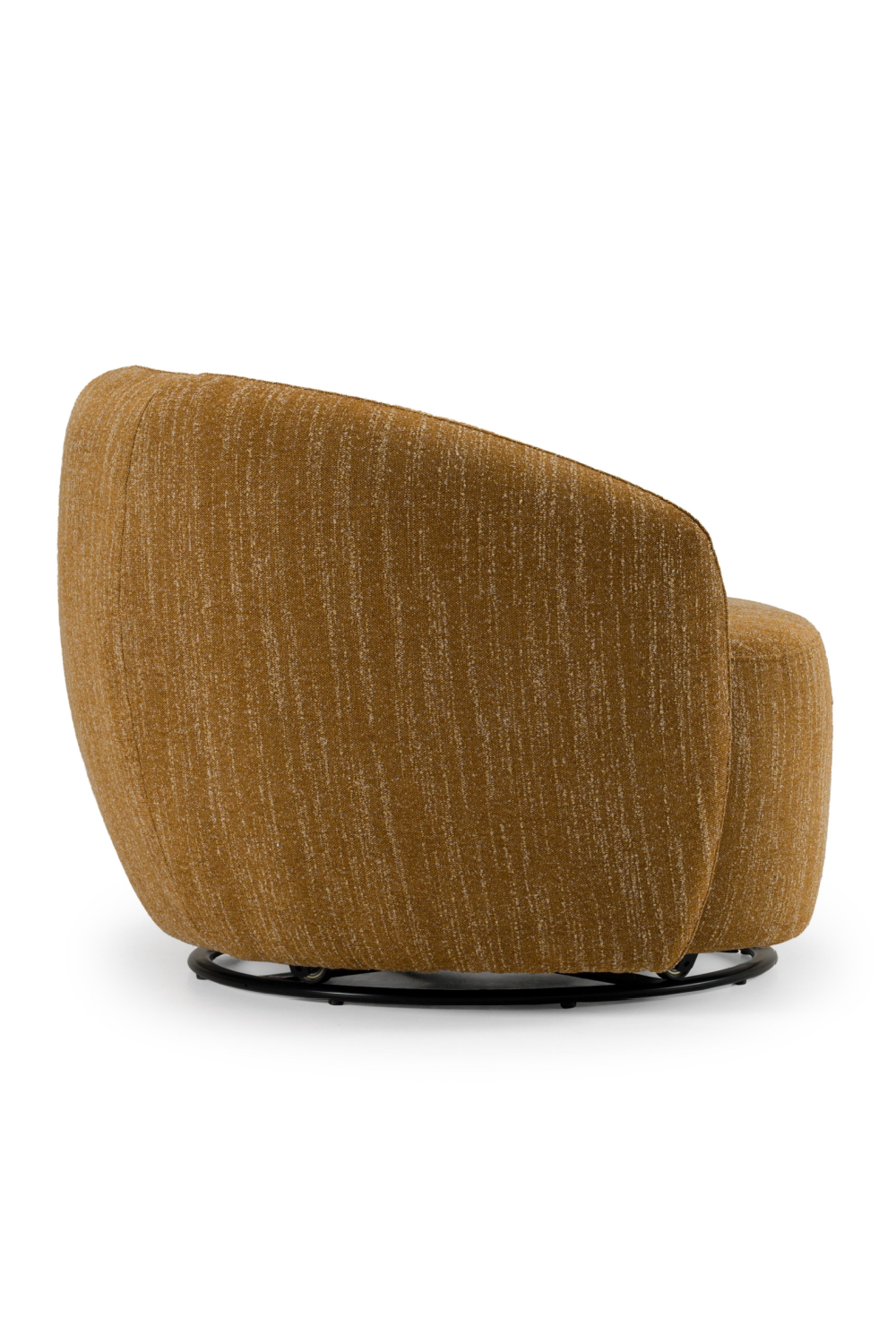 Yellow Curved Swivel Chair | Oroa.com