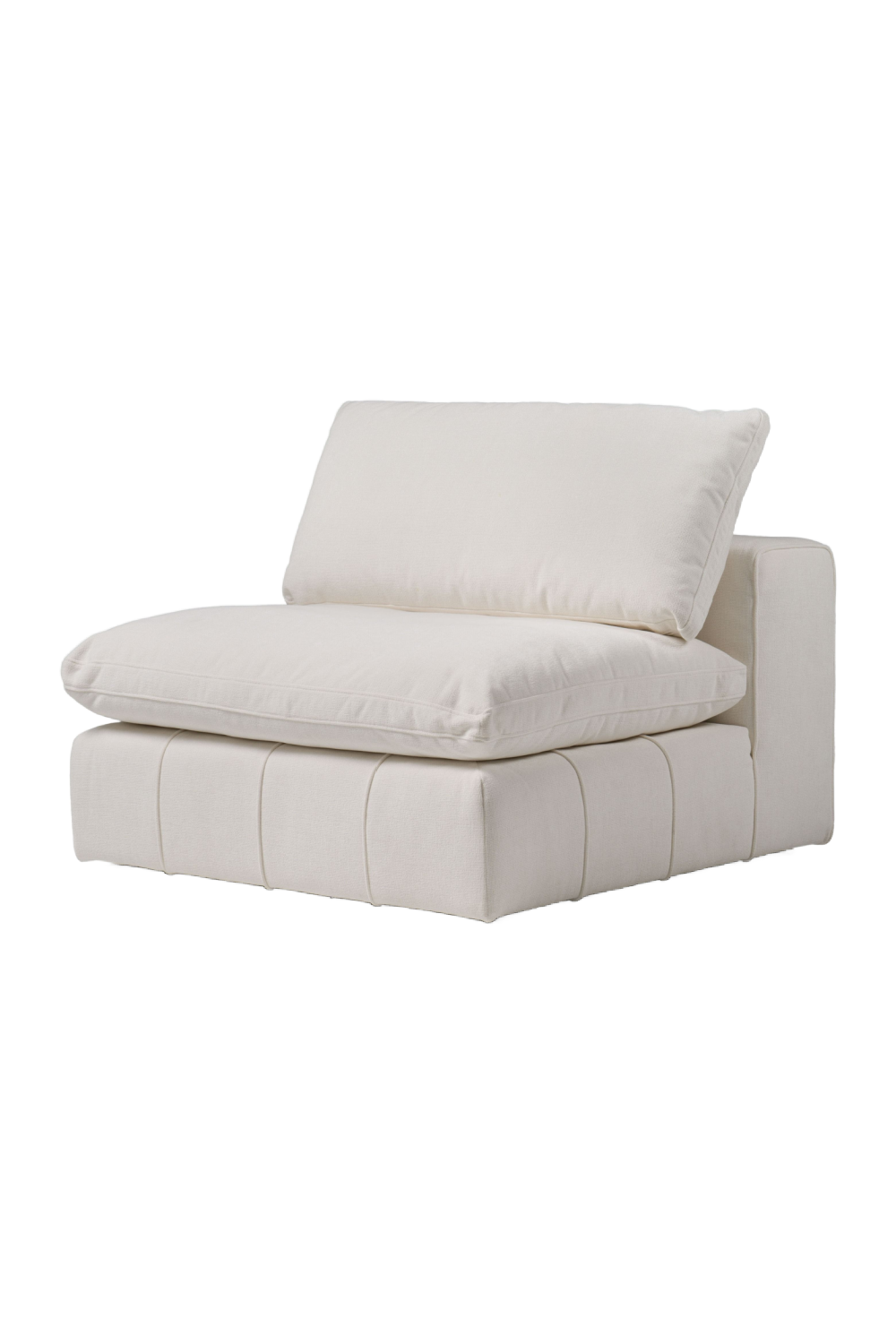 White Armless Modular Sofa | OROA Modern Vicki | Oroa.com