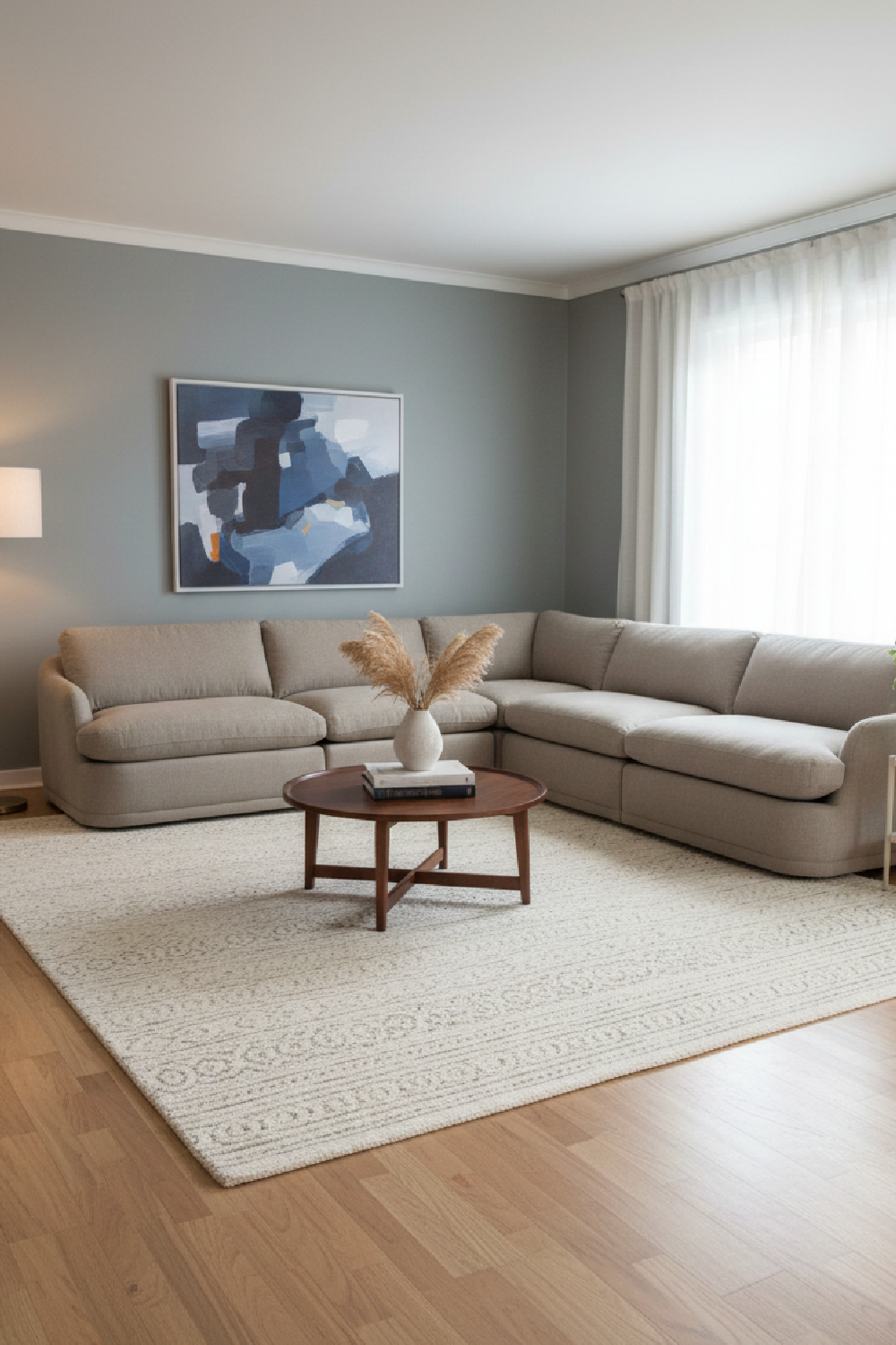Gray Fabric Sectional Sofa | OROA Modern Chantry