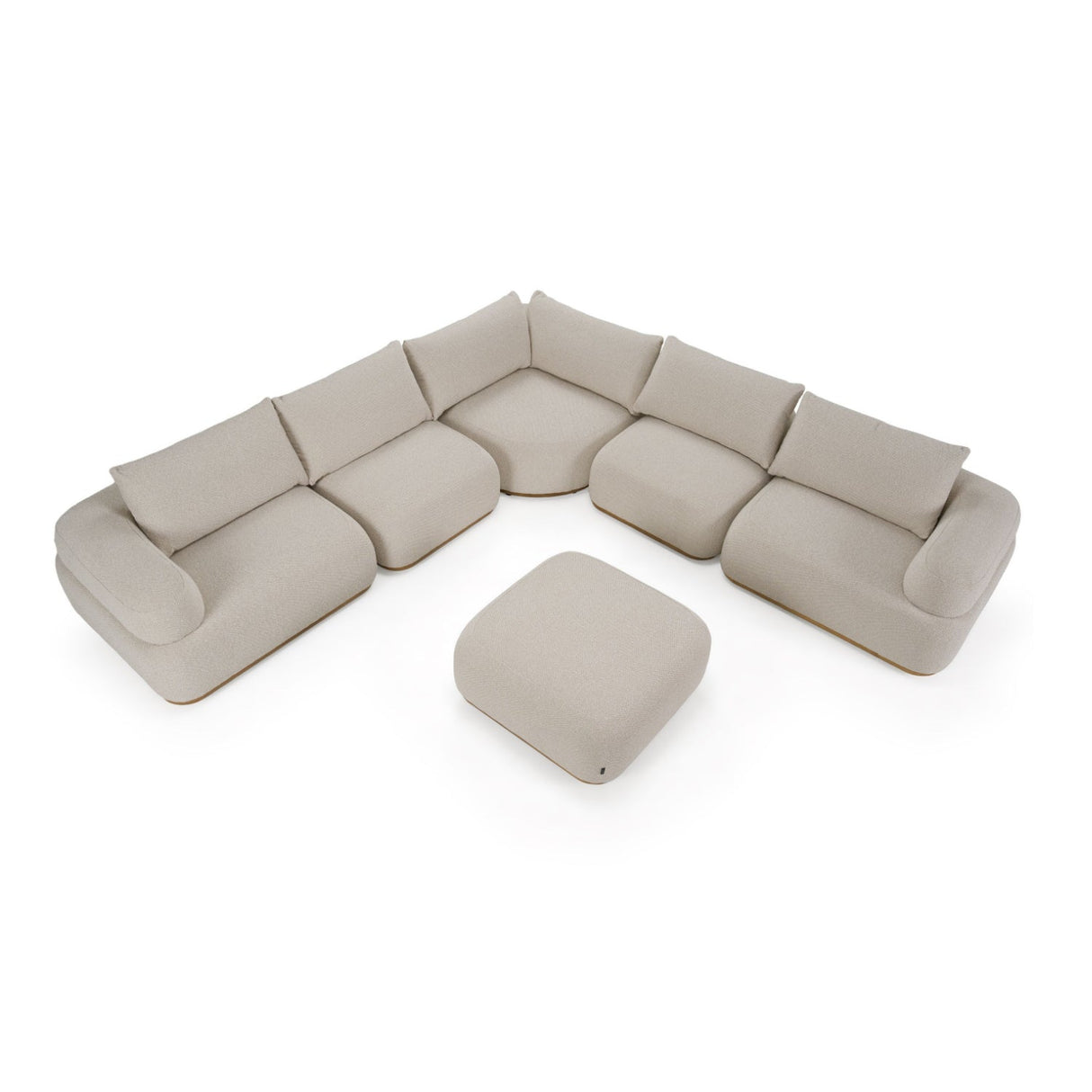 Modern European furniture - Off-White Contemporary Sectional Sofa - www.oroa.com