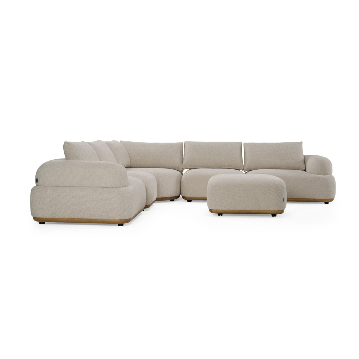 Off-White Contemporary Sectional Sofa | OROA Modern Evans