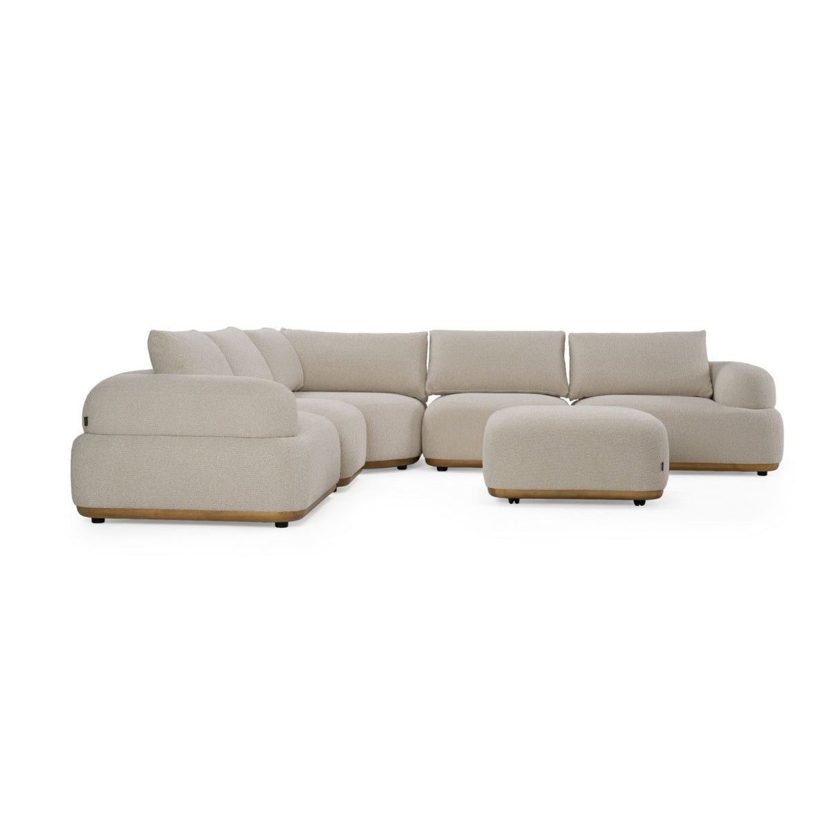 Modern European furniture - Off-White Contemporary Sectional Sofa - www.oroa.com