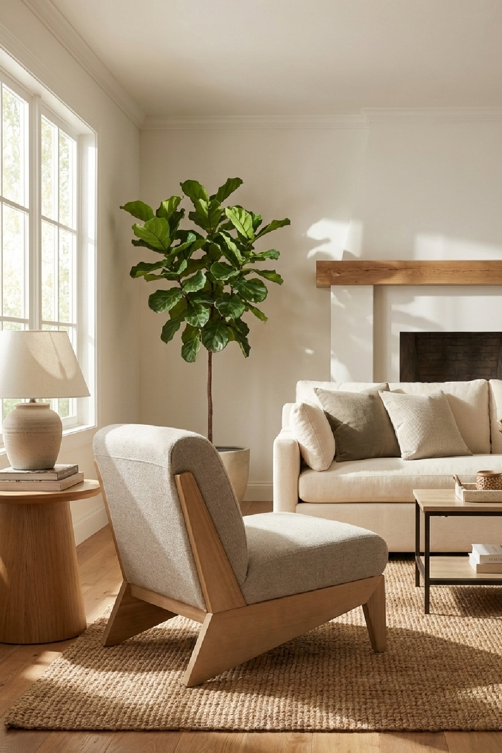 Wood Base Accent Chair | OROA Modern Vance | Oroa.com