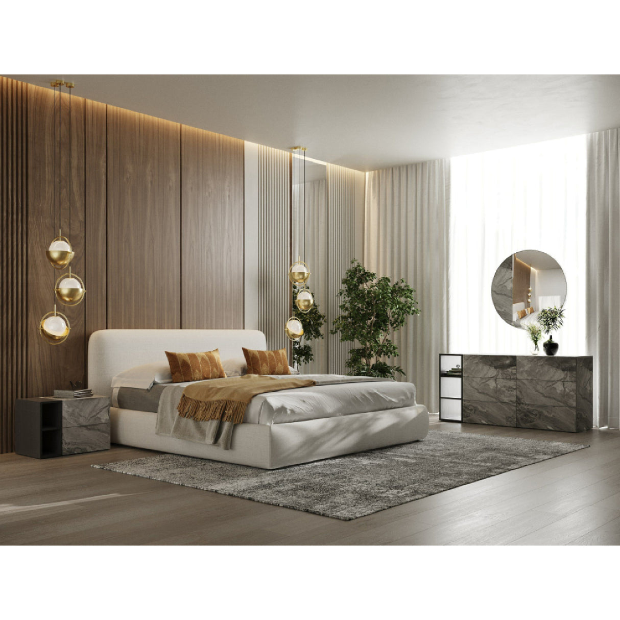 White Upholstered Bed – Liam – alternate view 13