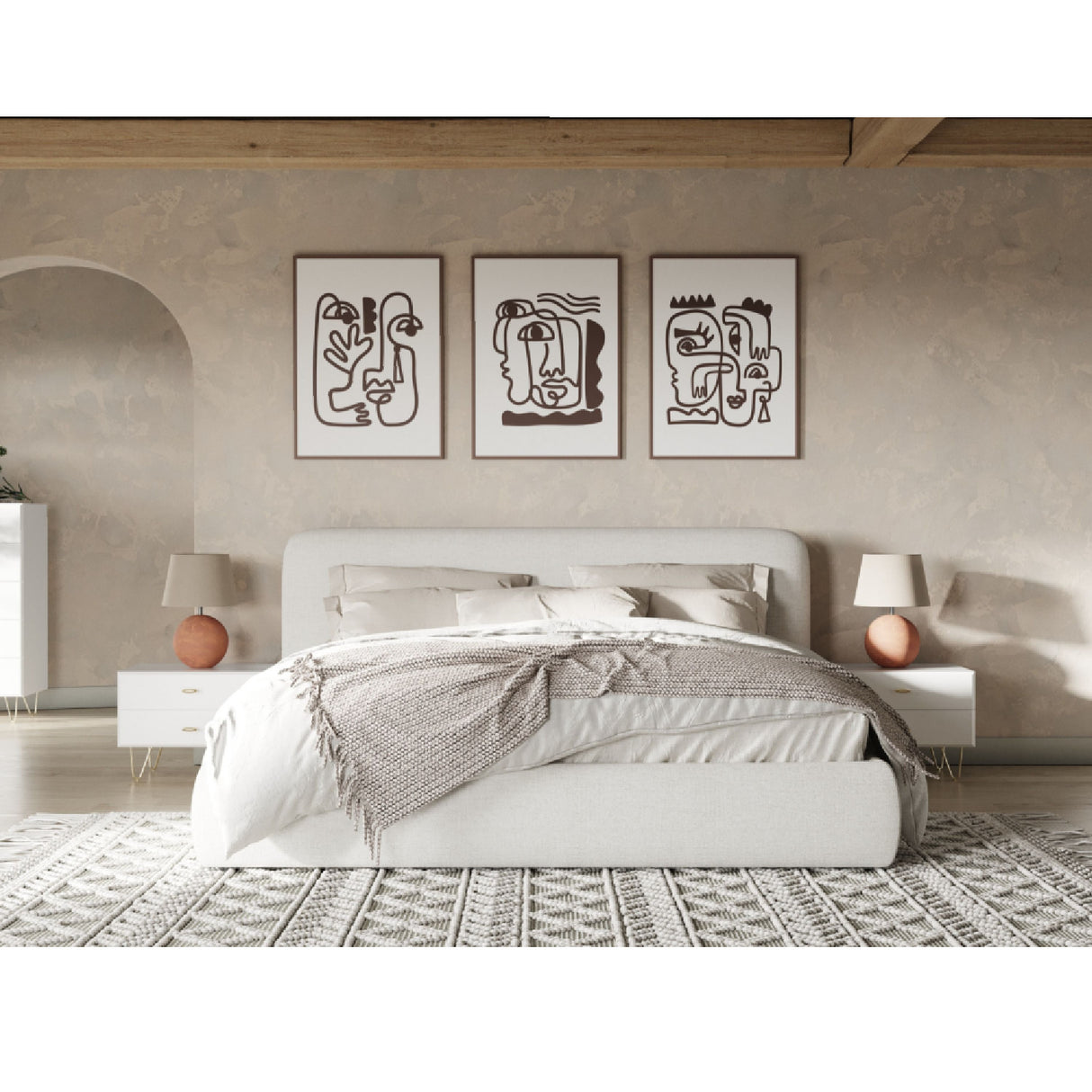 White Upholstered Bed – Liam – alternate view 14
