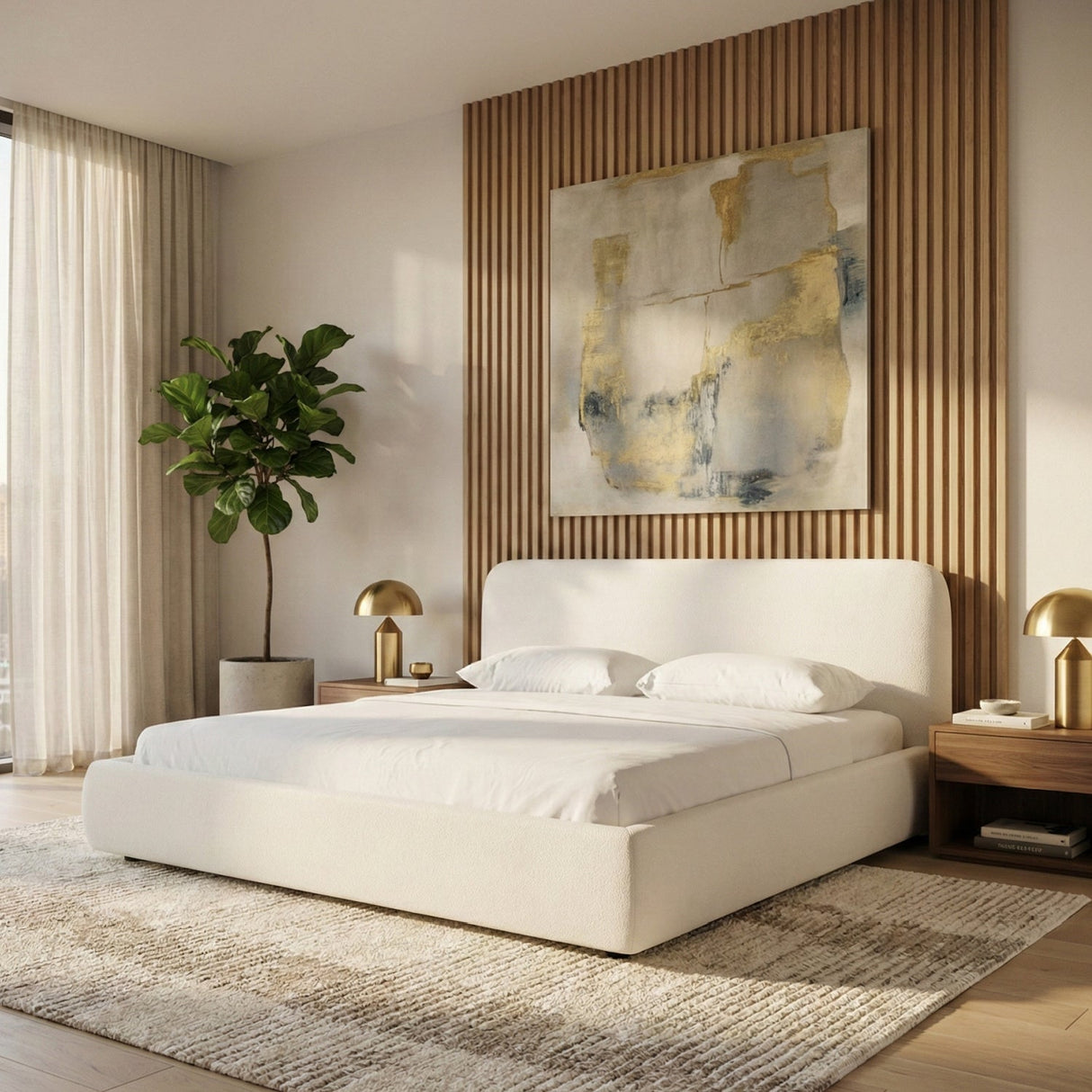 White Upholstered Bed – Liam – alternate view 9