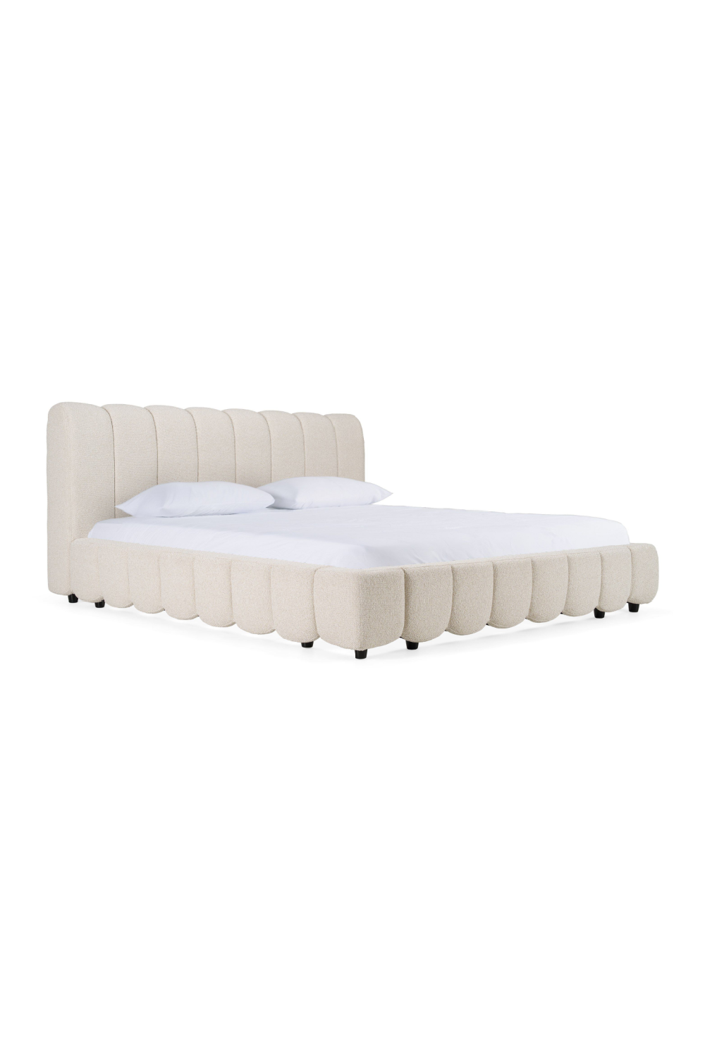 White Linen Bed | OROA Modern Harris | Oroa.com