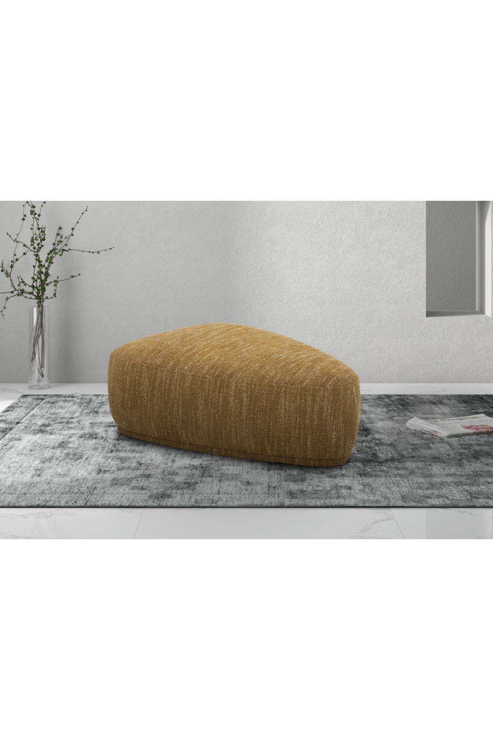 Yellow Free-form Ottoman | OROA Modern Kinsey | Oroa.com