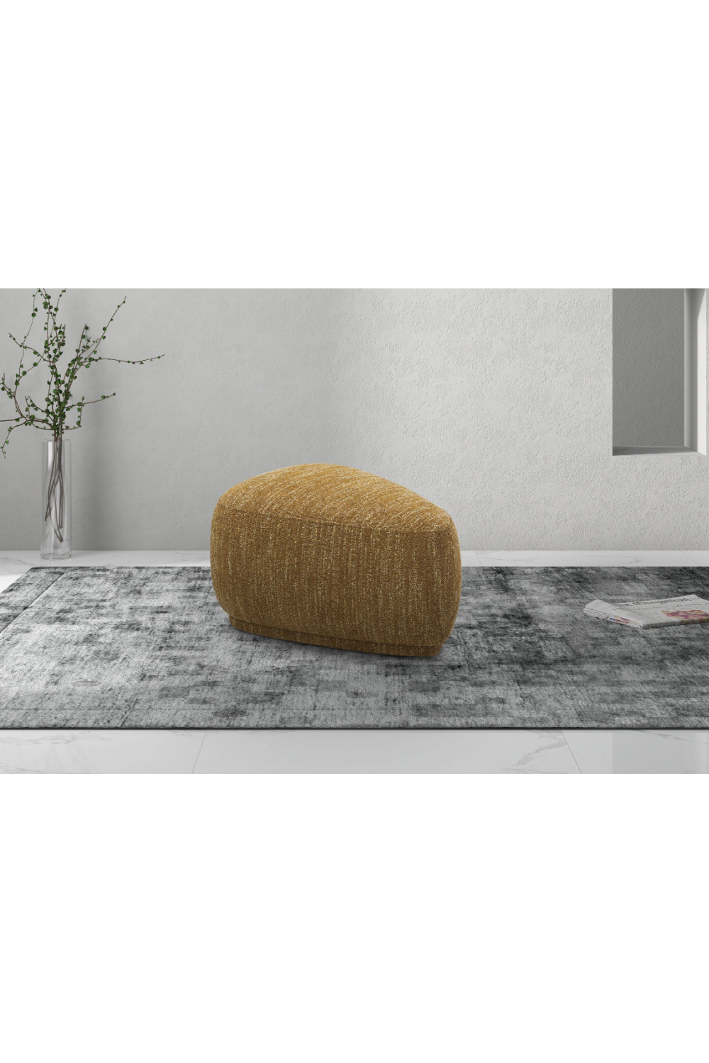 Yellow Free-form Ottoman | OROA Modern Kinsey | Oroa.com