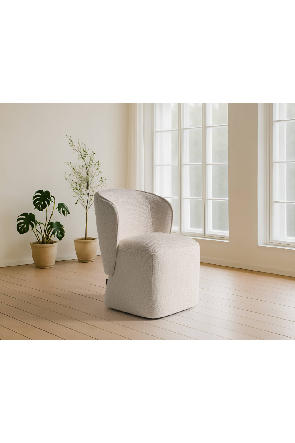 Fabric Swivel Dining Chair | Oroa.com