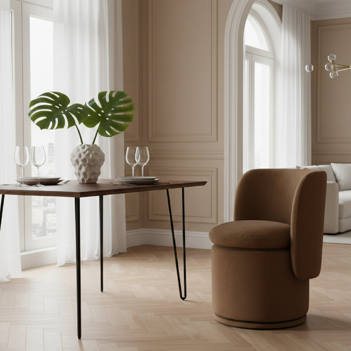 Round Swivel Dining Chair – Norris – alternate view 20
