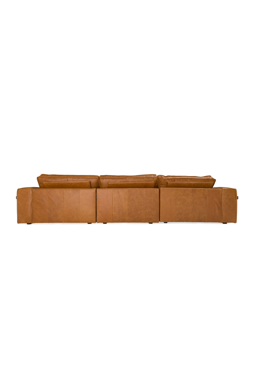 Brown Leather Sectional Sofa | OROA Modern Cambria | Oroa.com