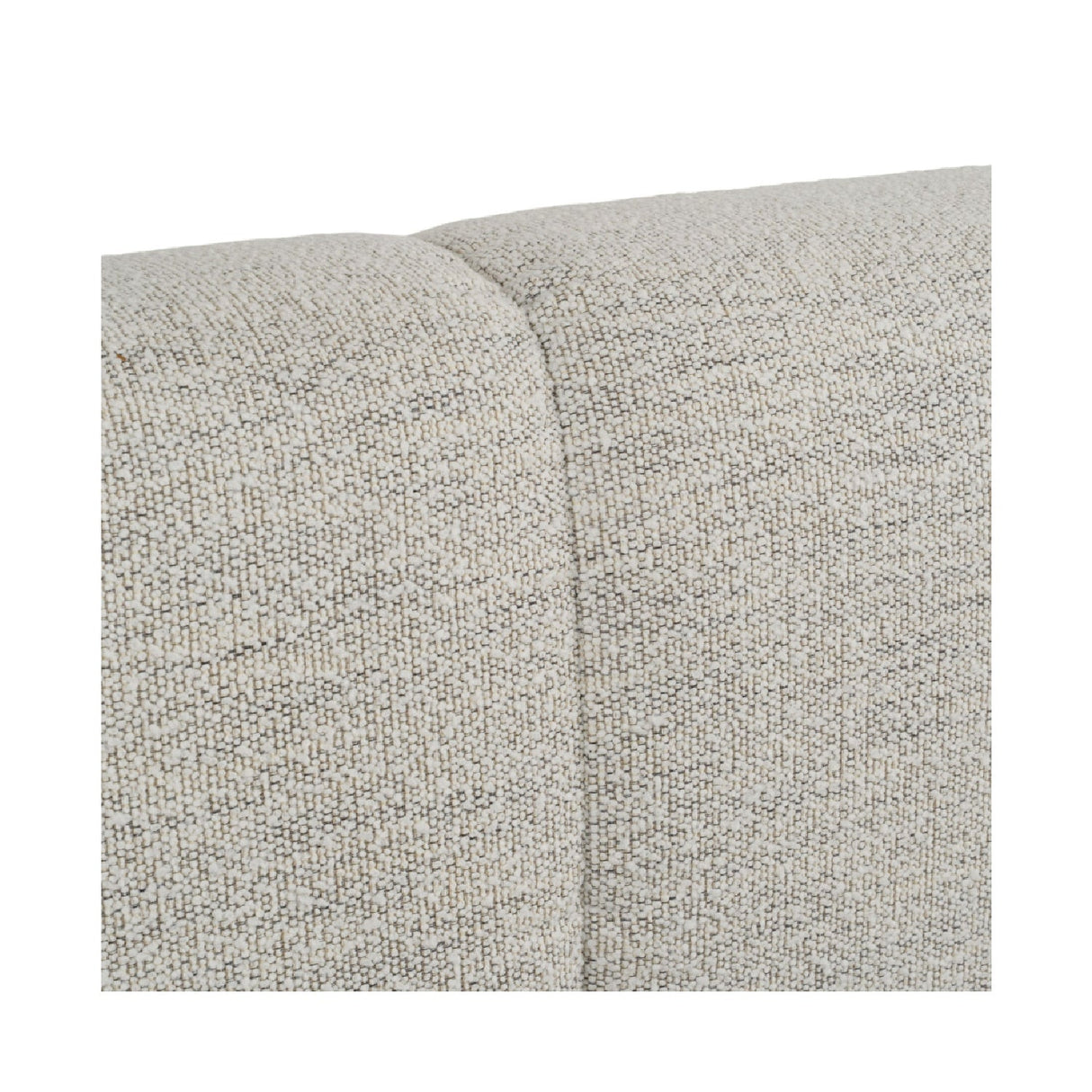 Channel-Tufted Cream Bed | OROA Modern Lamont