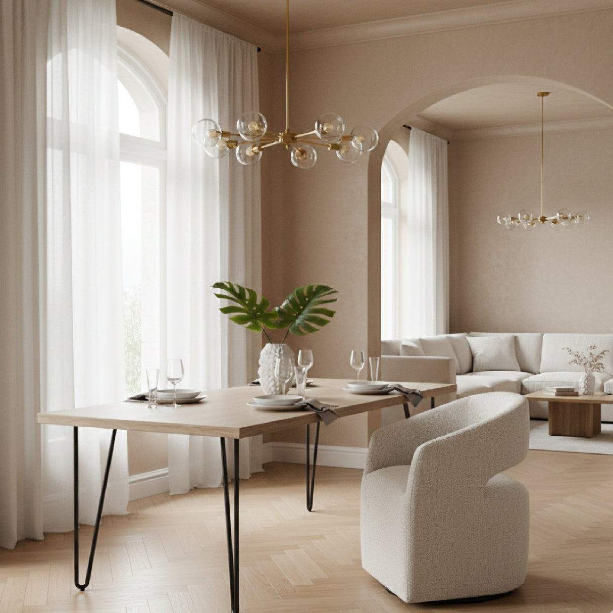 Cutout Design Dining Chair – Angie – angled view