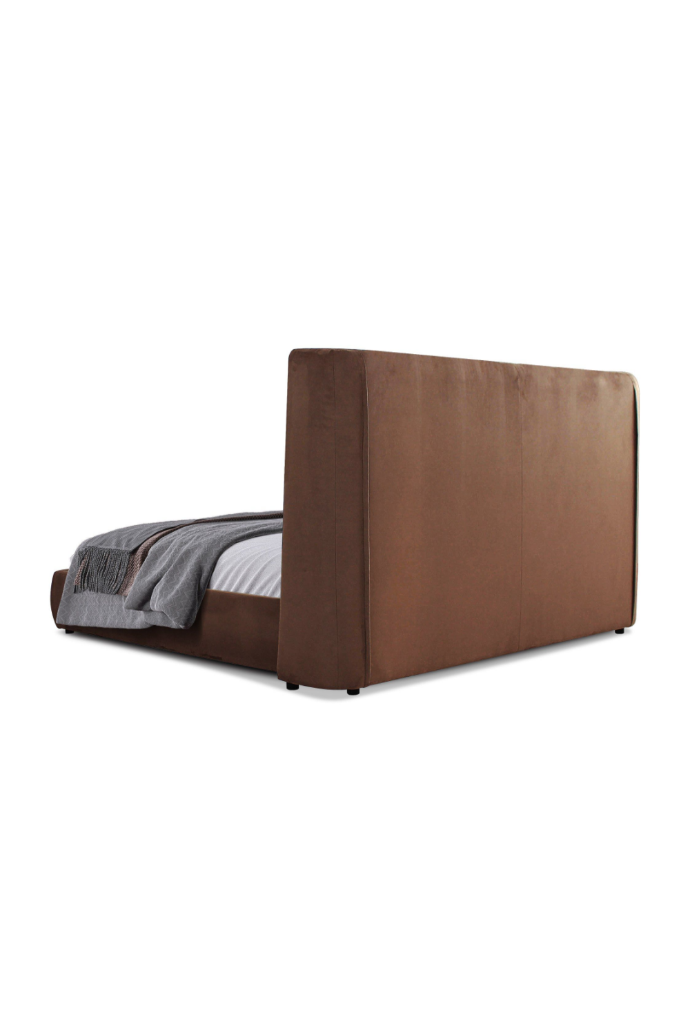 Orange Velvet Bed | OROA Modern Emilia | Oroa.com