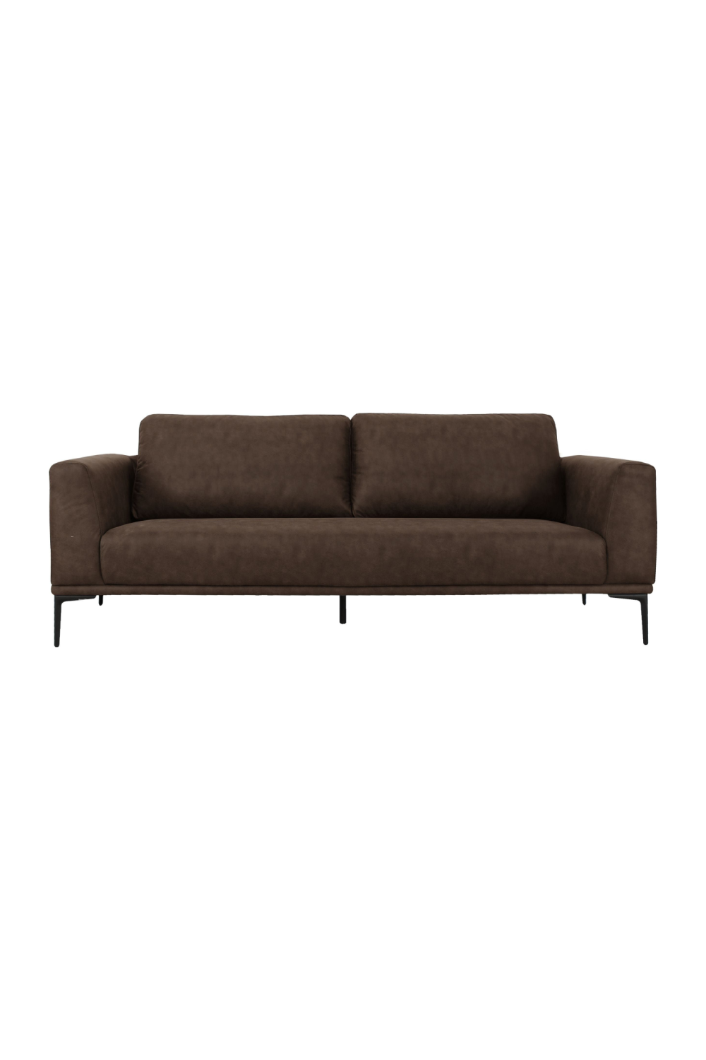 Brown Fabric Loveseat | OROA Modern Jada | Oroa.com