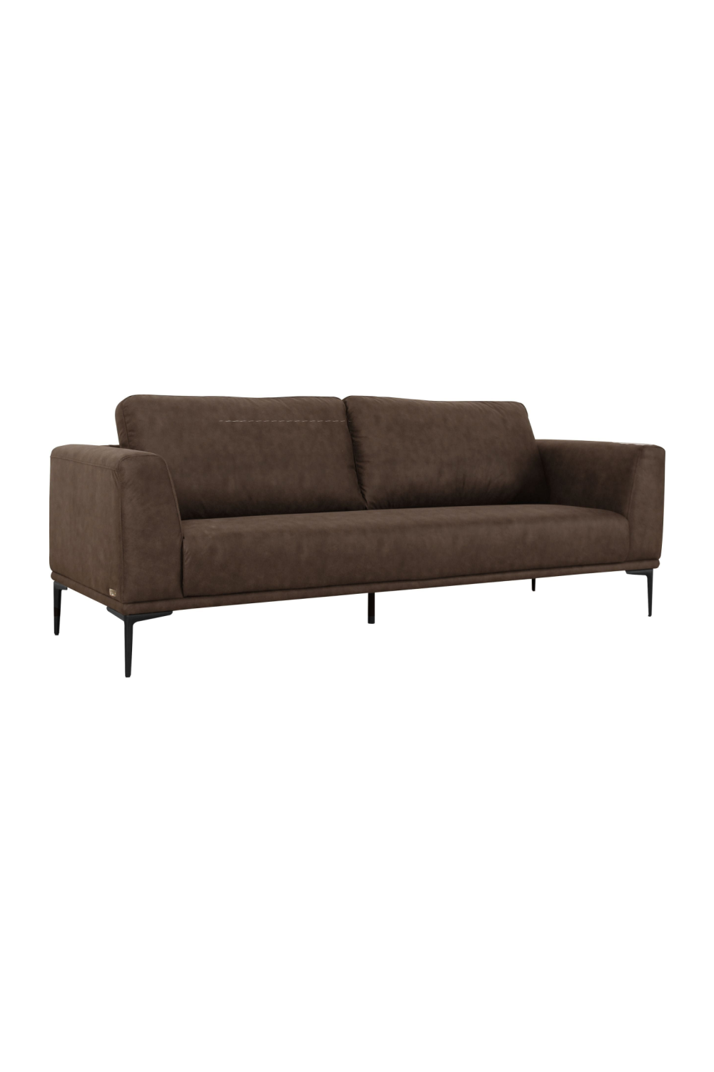 Brown Fabric Loveseat | OROA Modern Jada | Oroa.com