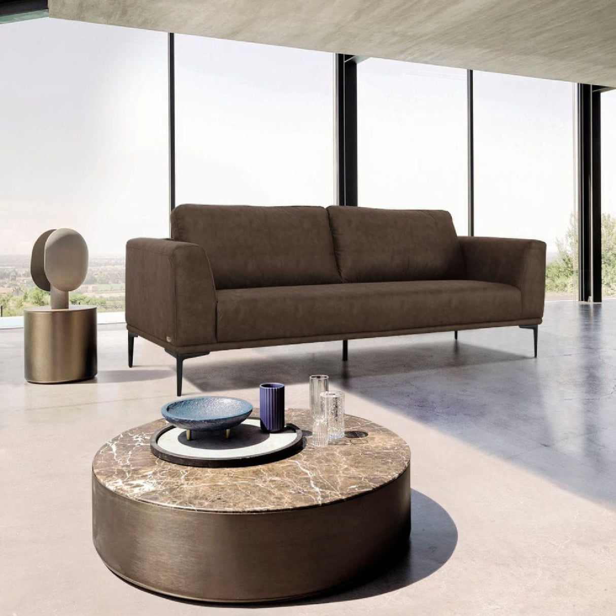 Brown Fabric Sofa – Jada – alternate view 7