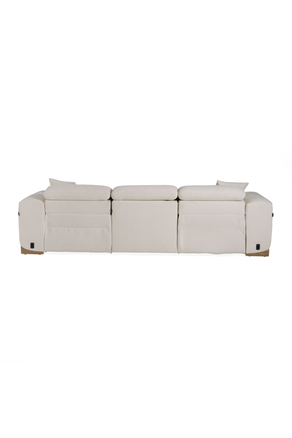 White Fabric Recliner Sofa – Hagerty – alternate view 8