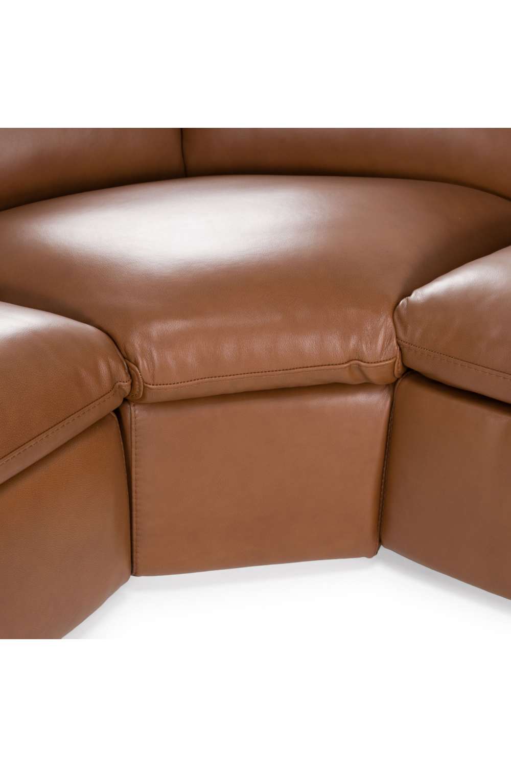 Brown Leather Sectional Recliner Sofa | OROA Modern Conrad | Oroa.com