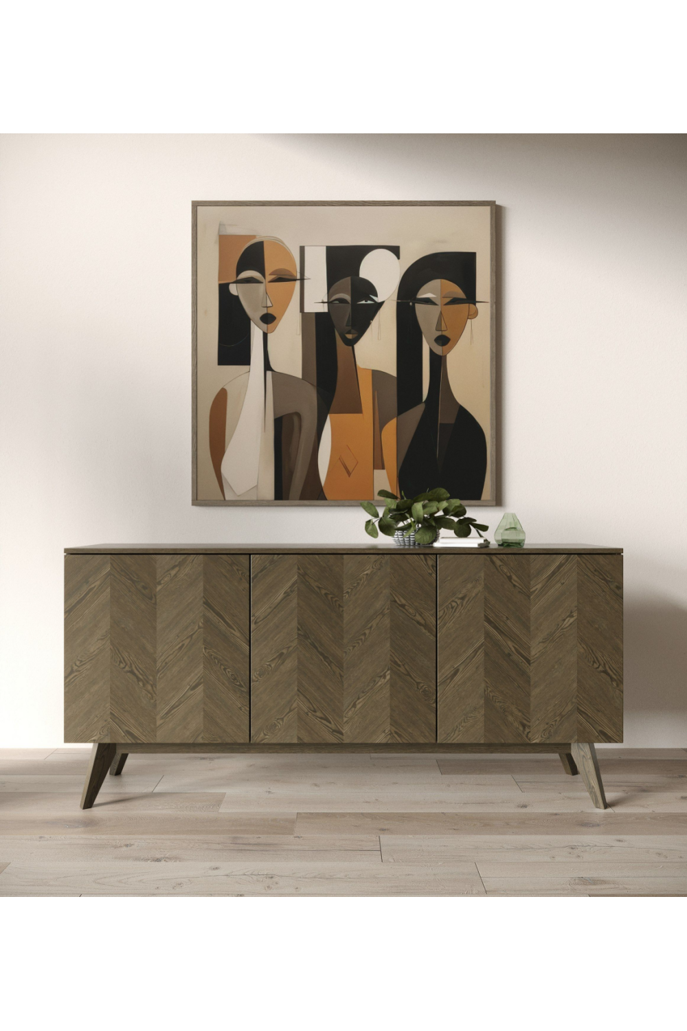 Wooden 3-Door Sideboard | OROA Modern Costello | Oroa.com