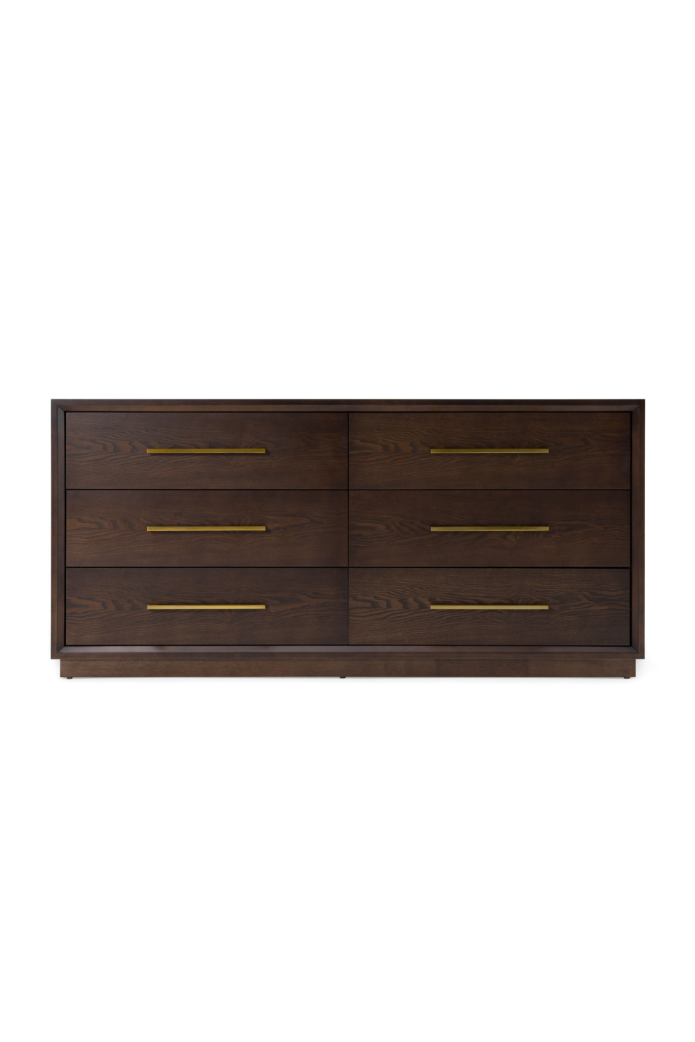 Brown Oak 6-Drawer Dresser | Oroa.com