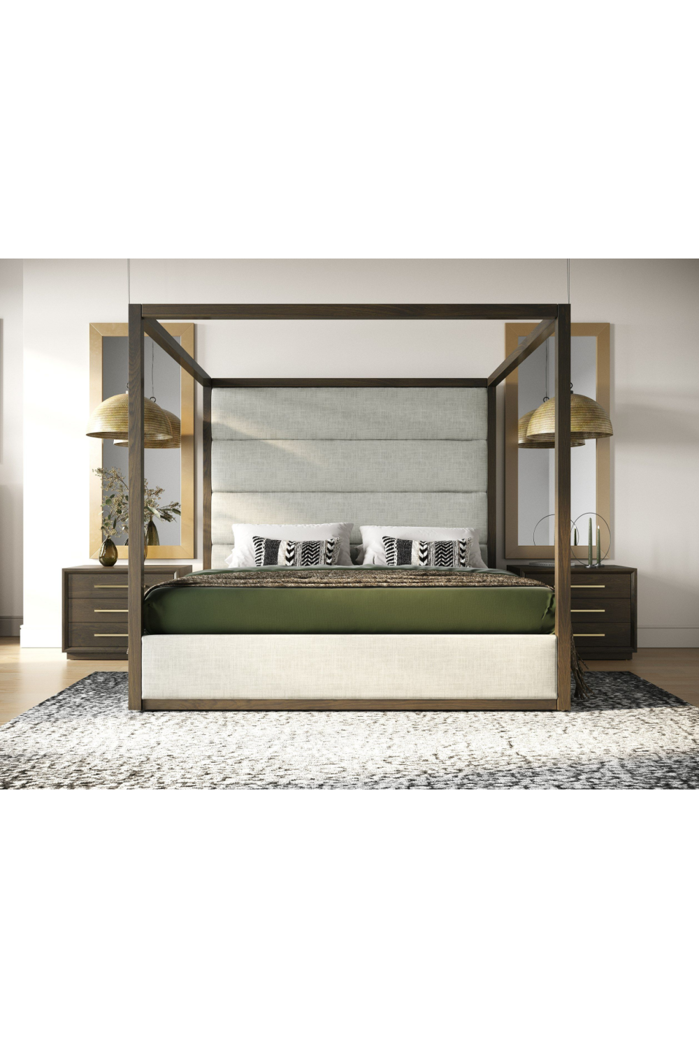 Wash Gray 2-Drawer Nightstand | OROA Modern Manhattan | Oroa.com