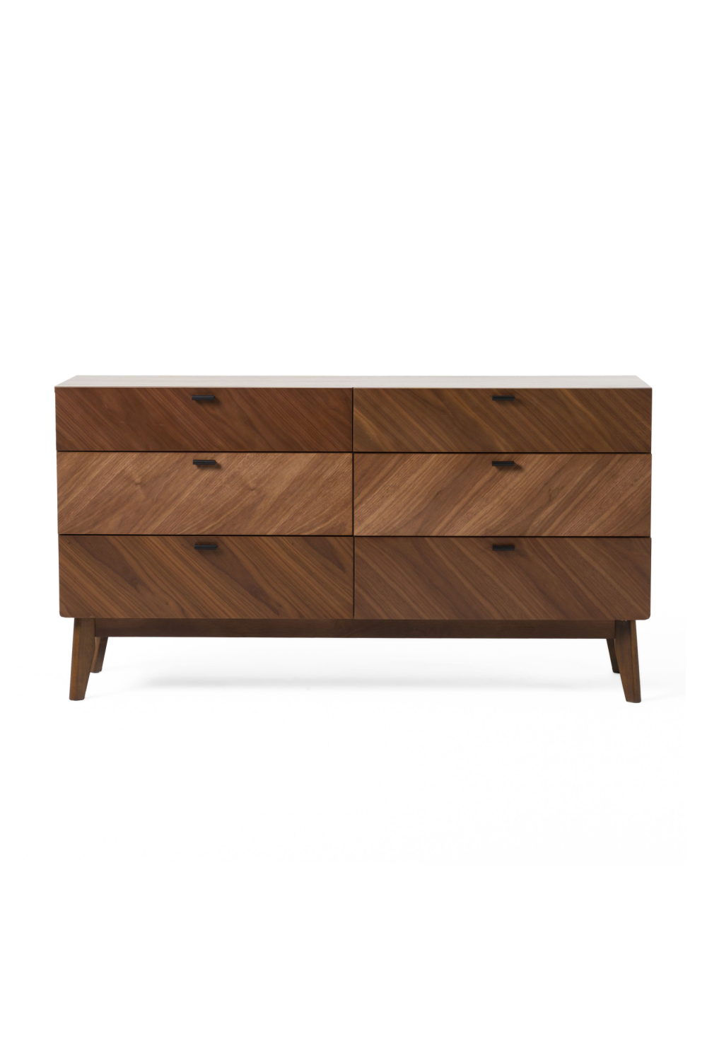 6-Drawer Walnut Veneer Dresser | OROA Modern Kamela | Oroa.com
