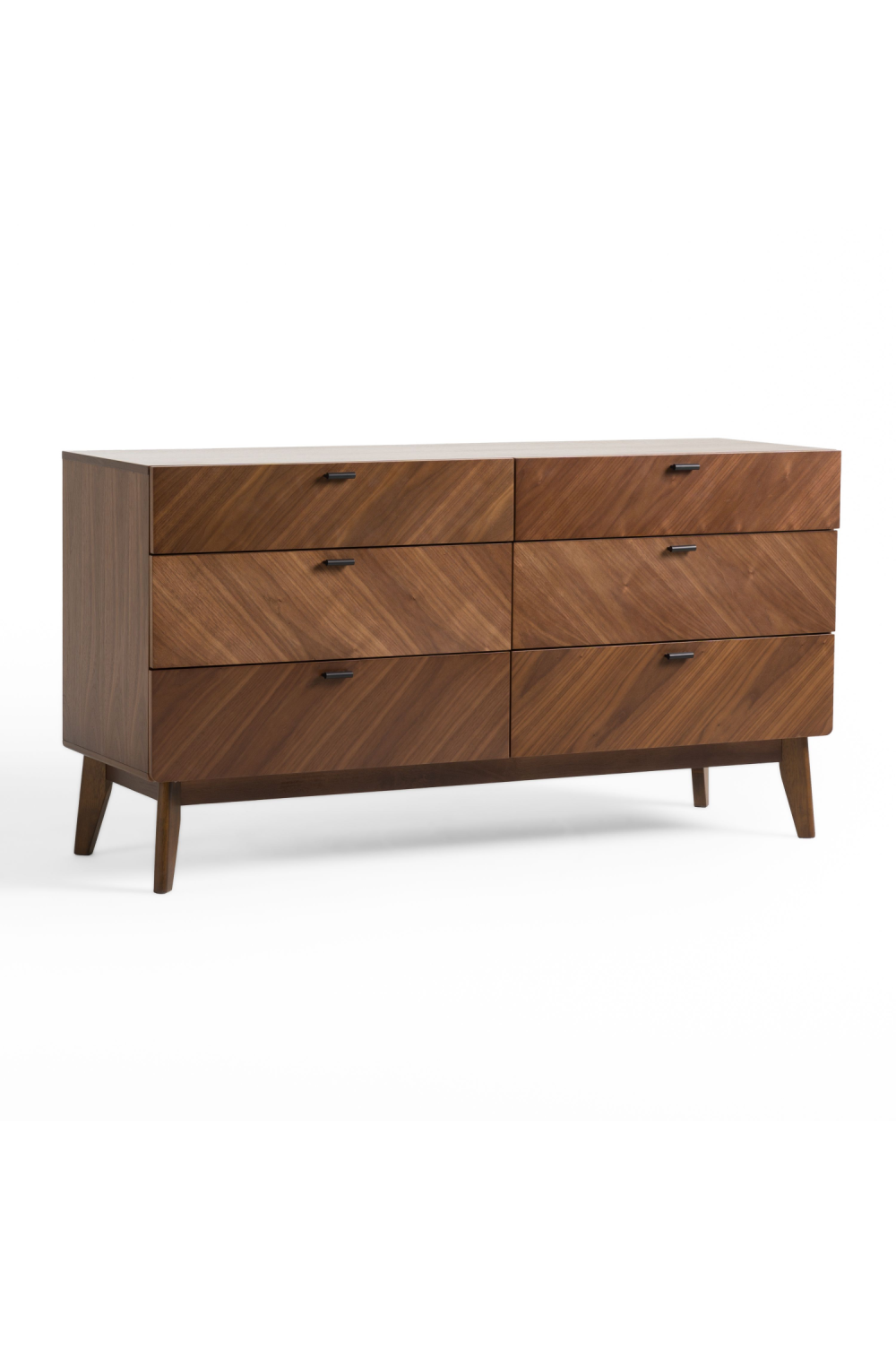 6-Drawer Walnut Veneer Dresser | OROA Modern Kamela | Oroa.com
