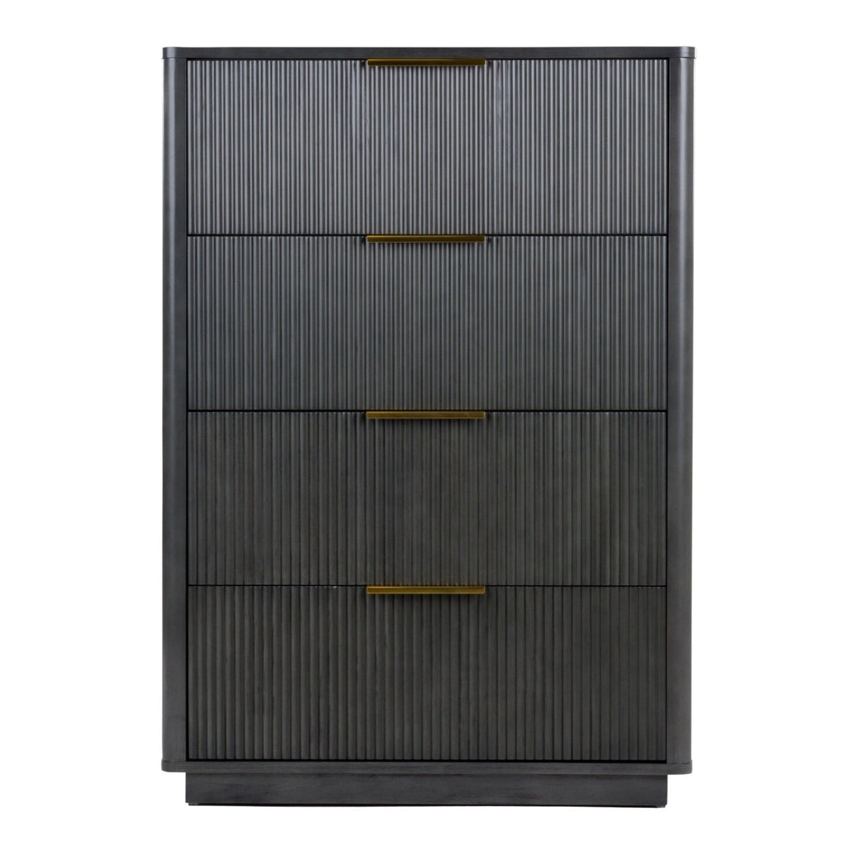 Reeded Wood 4-Drawer Chest | OROA Modern Santa Monica | Oroa.com