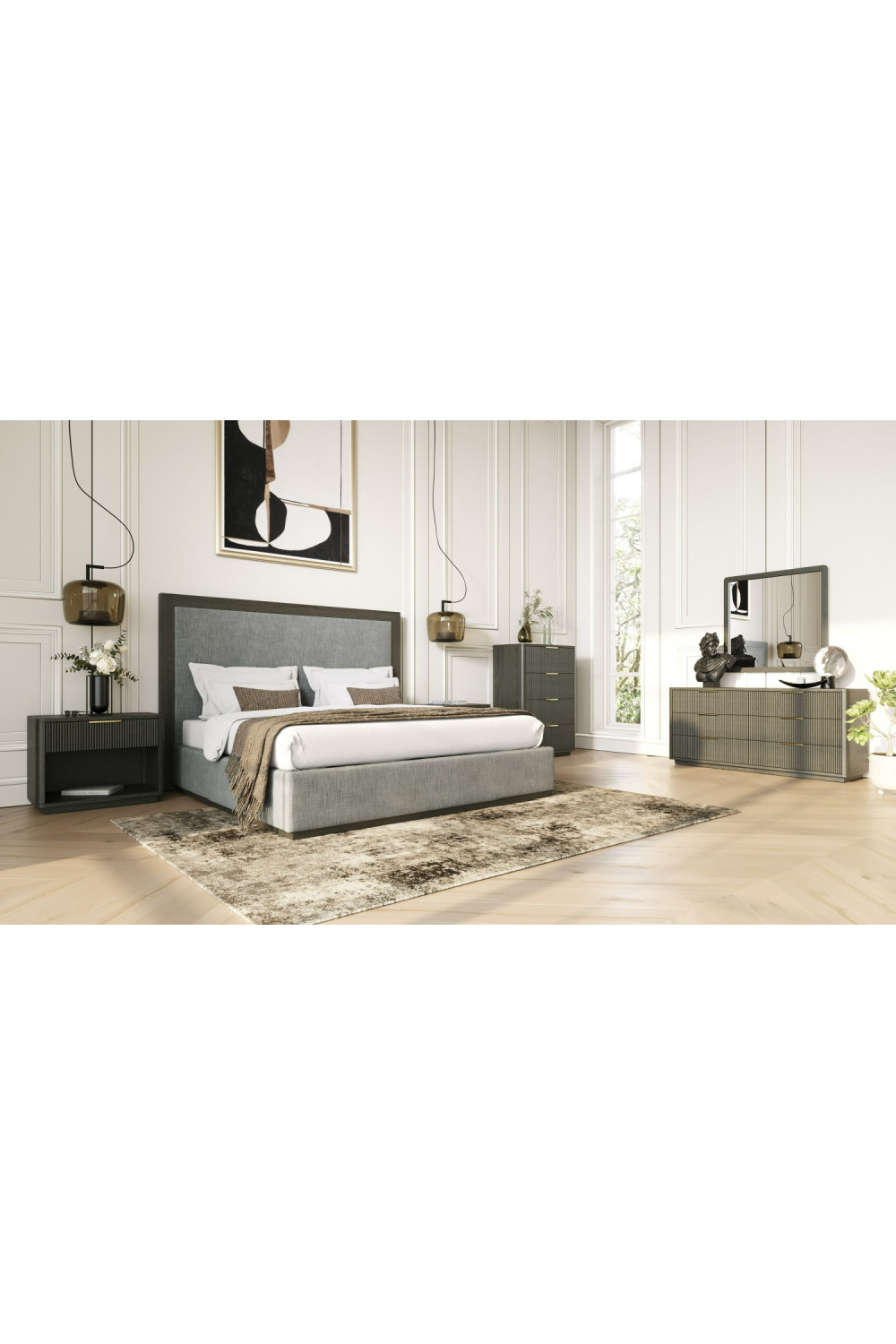 Gray Wash 6-Drawer Dresser | OROA Modern Santa Monica | Oroa.com
