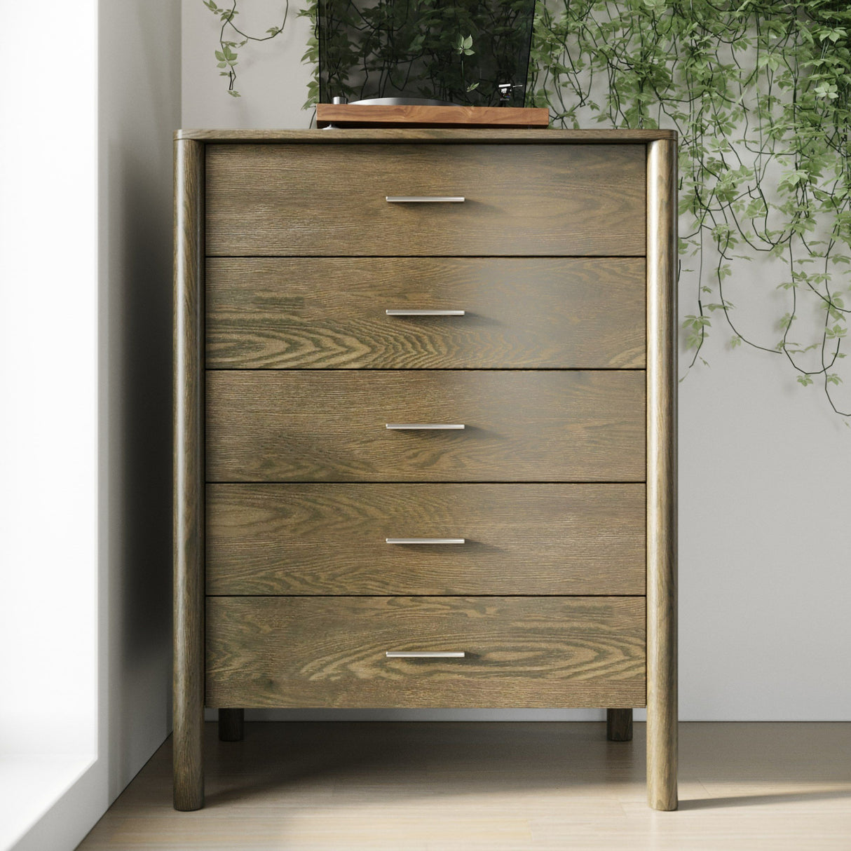 Solid Wood 5-Drawer Chest | Oroa.com
