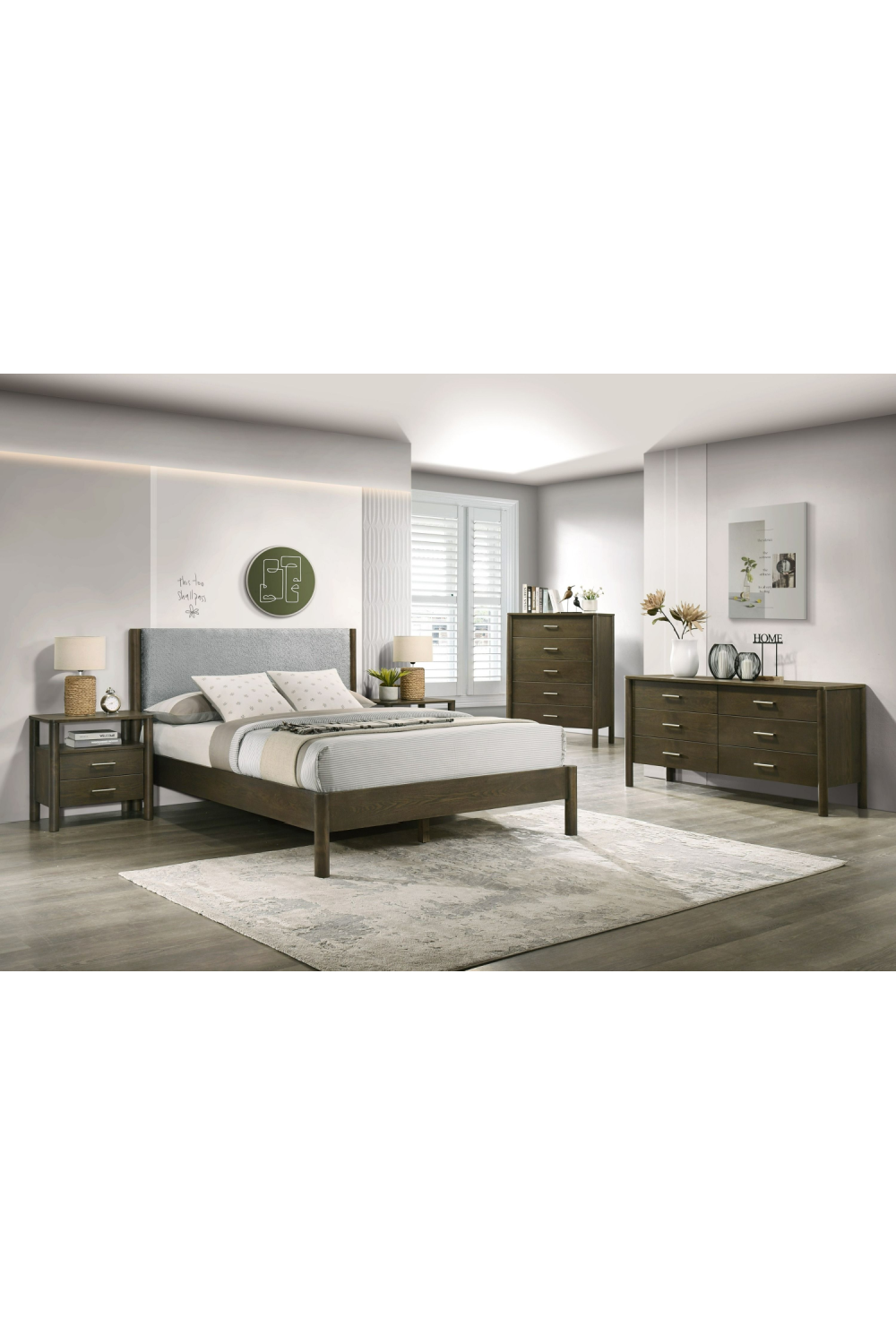 Solid Wood 2-Drawer Nightstand | OROA Modern Carolina | Oroa.com