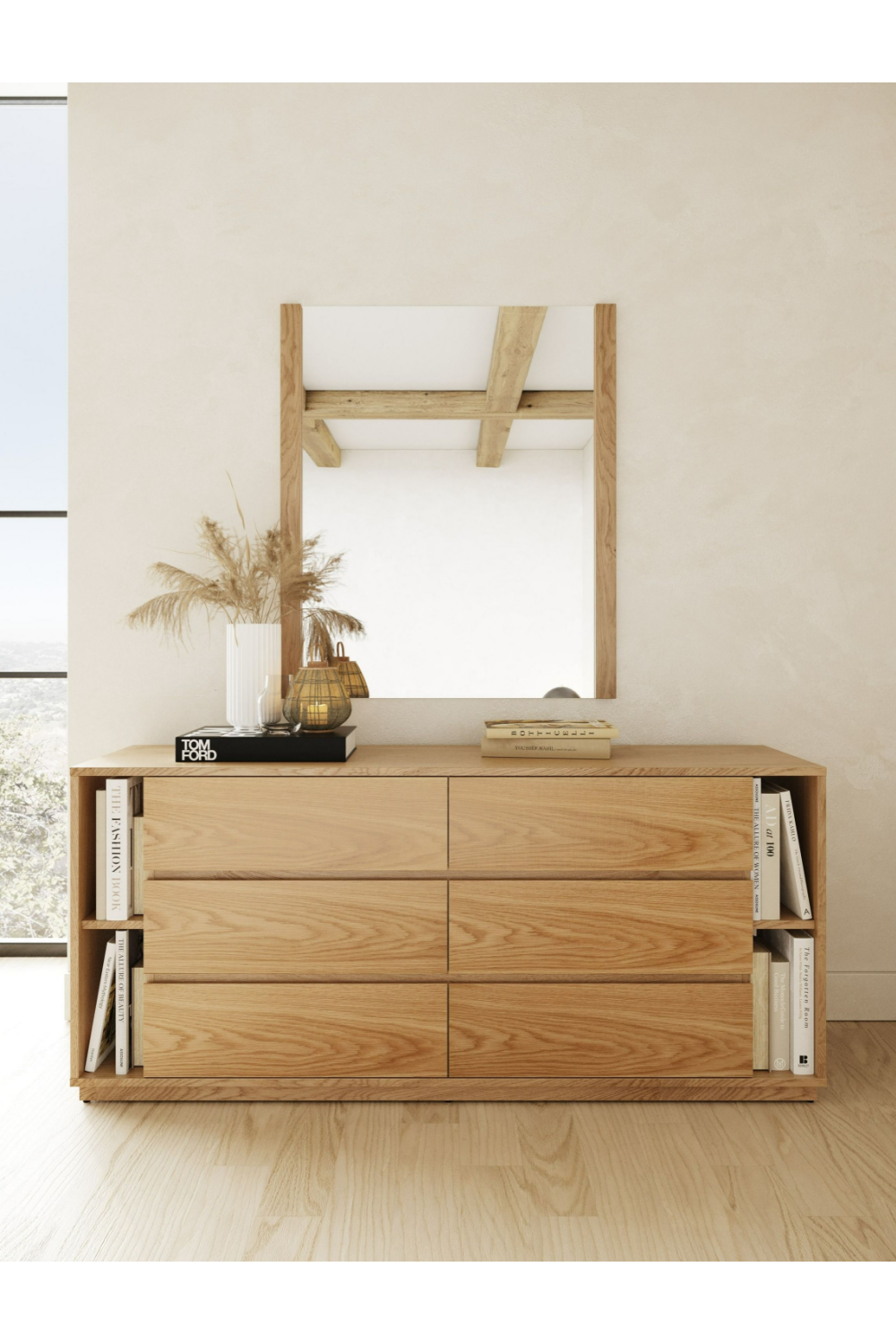 Natural Oak 6-Drawer Dresser | OROA Modern Jagger | Oroa.com