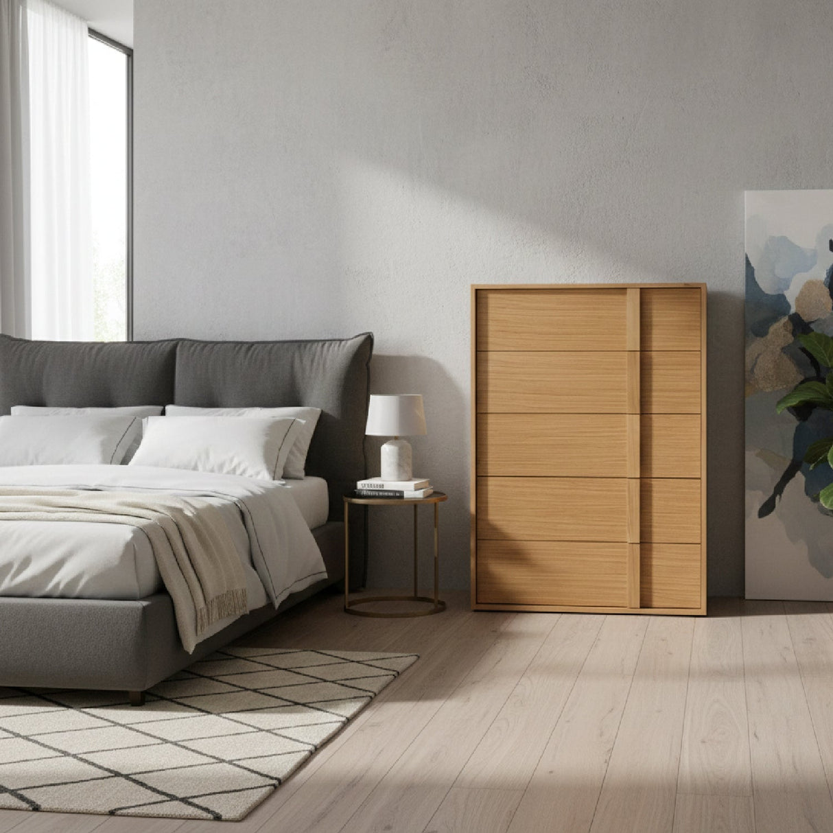 Warm Oak 5-Drawer Chest | OROA Modern Berlin | Oroa.com