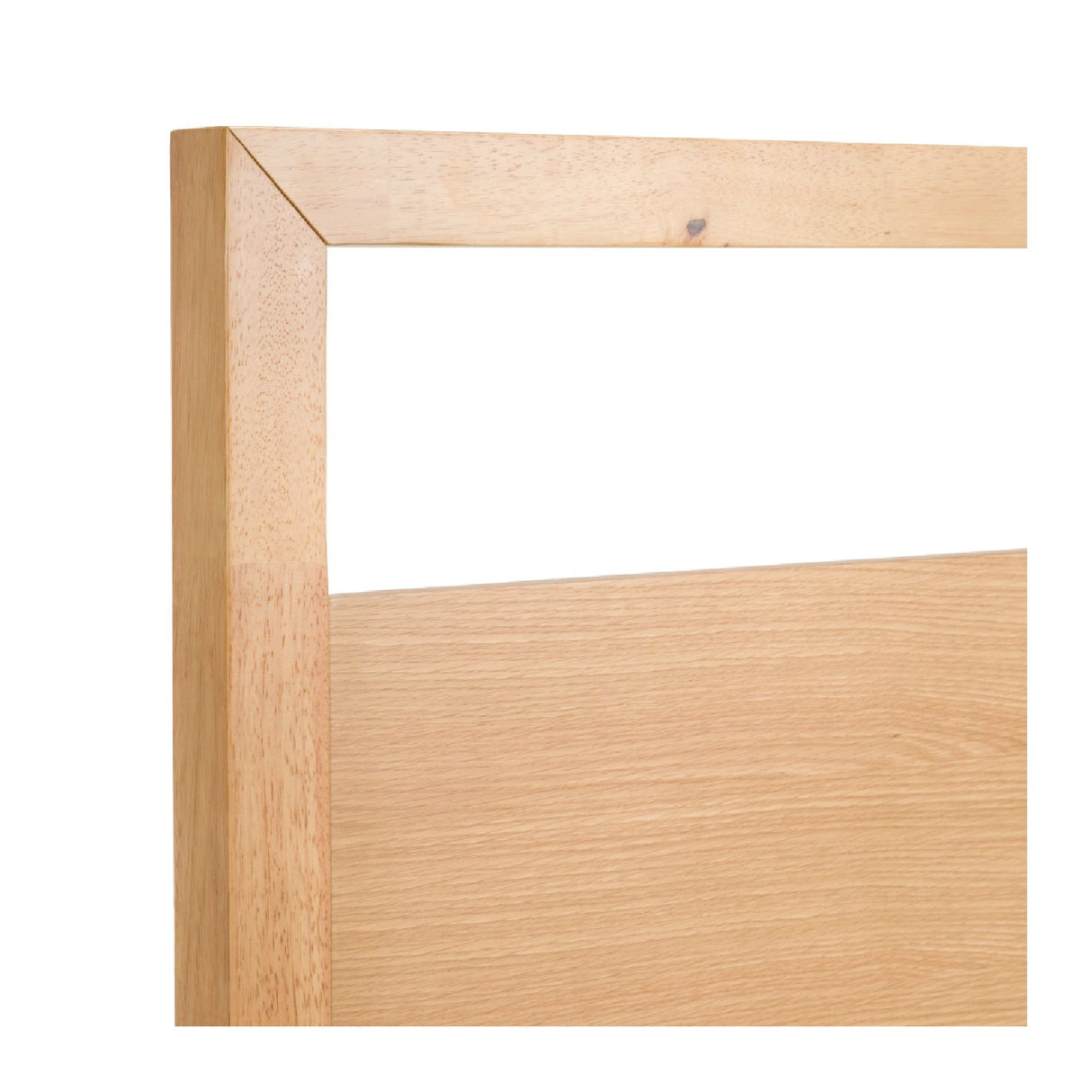 Natural Oak Minimalist Bed – Berlin – rear view
