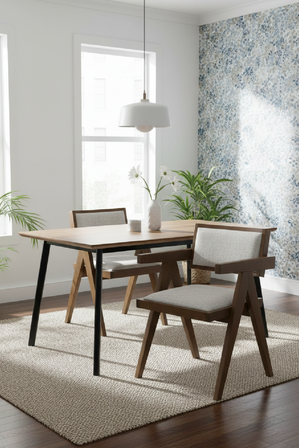 Solid Wood Dining Chairs (2) | OROA Modern Fern | Oroa.com