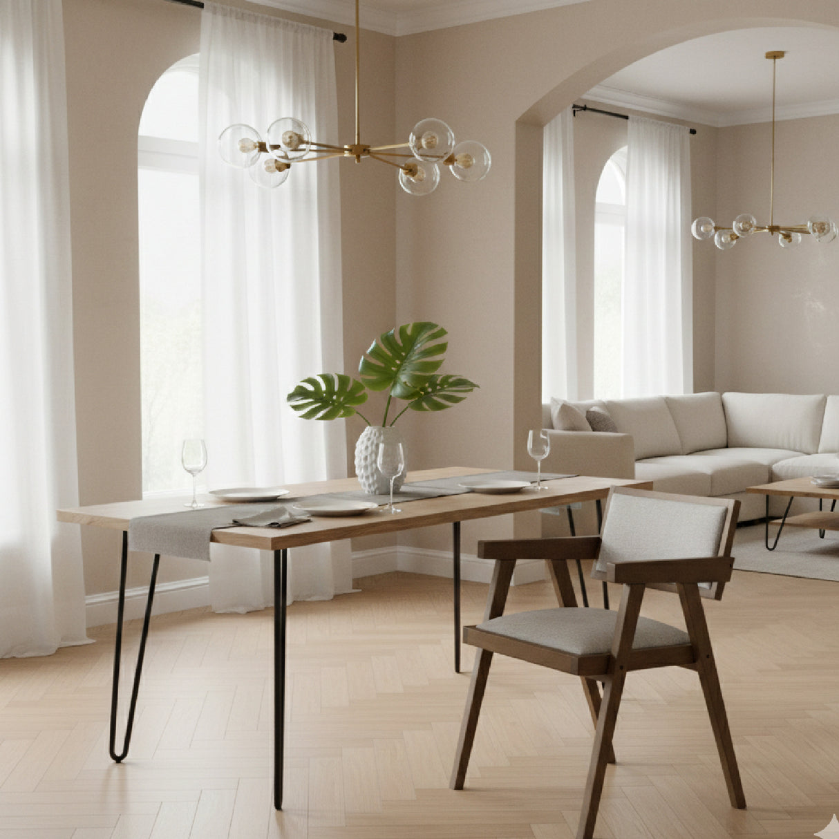 Solid Wood Dining Chairs (2) | Oroa.com