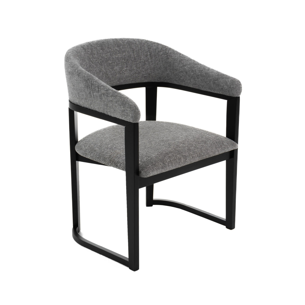 Rubberwood Framed Gray Dining Chair | OROA Modern Maury