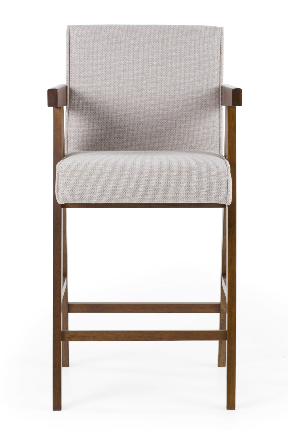 Walnut V-Leg Counter Chairs (2) | Oroa.com