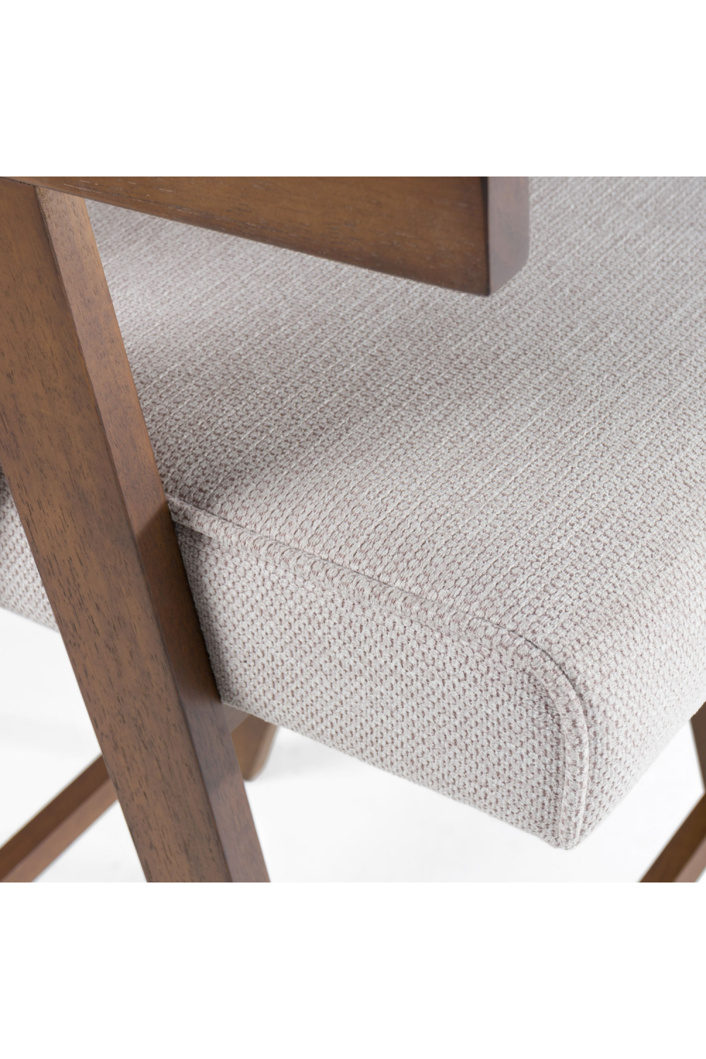 Walnut V-Leg Counter Chairs (2) | Oroa.com