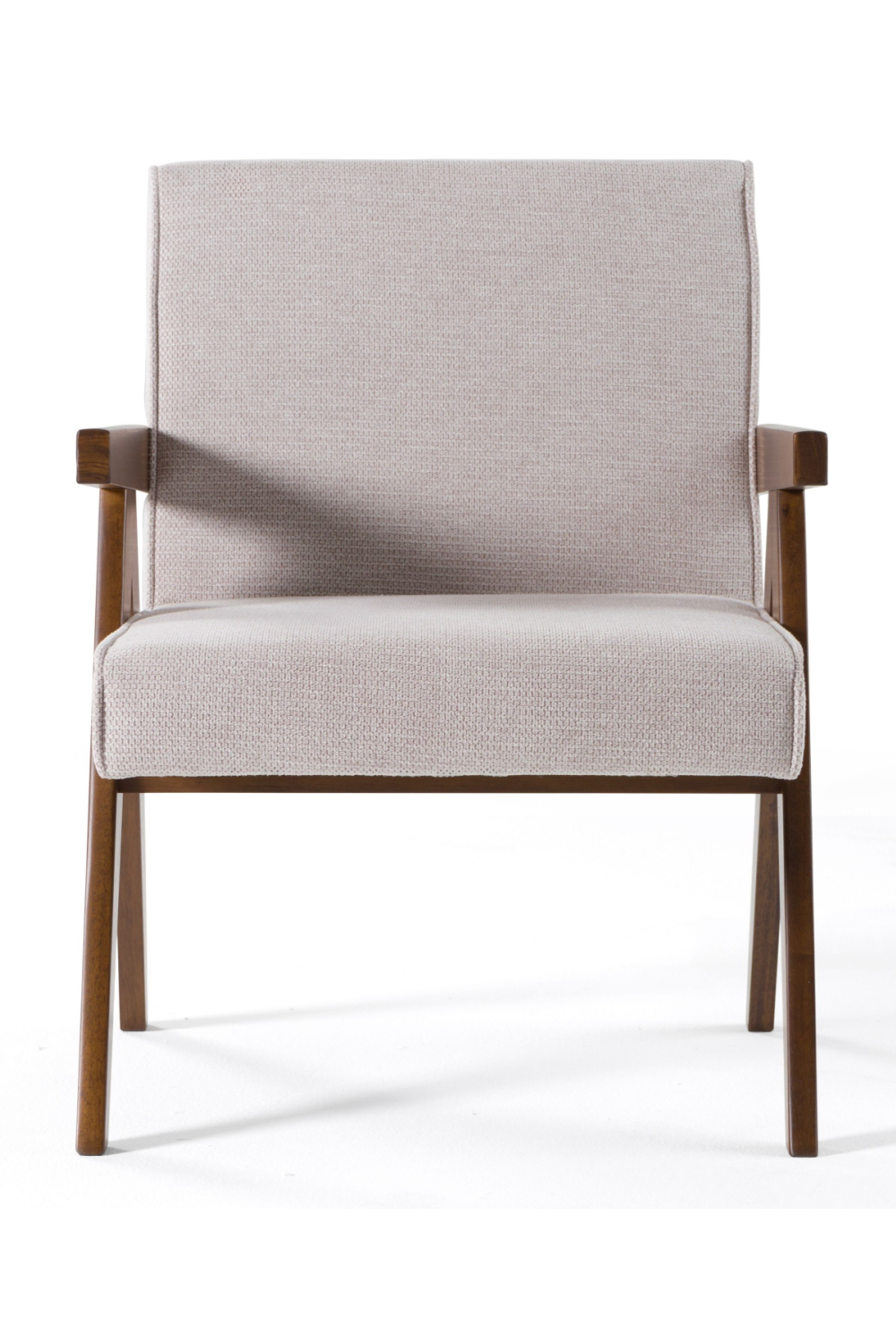 Walnut V-Leg Accent Chairs (2) | OROA Modern Joseline | Oroa.com