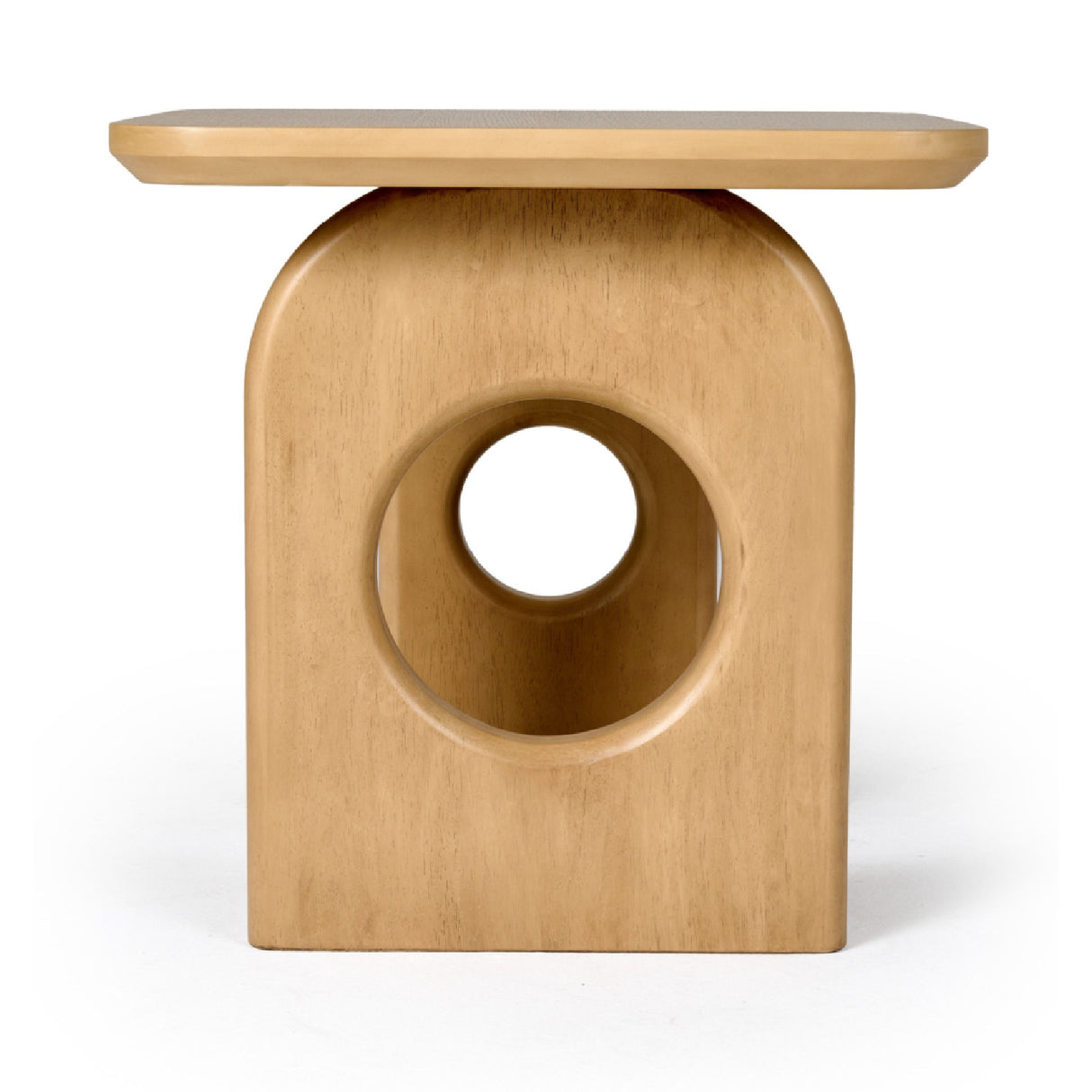 White Oak End Table – Oshana – rear view