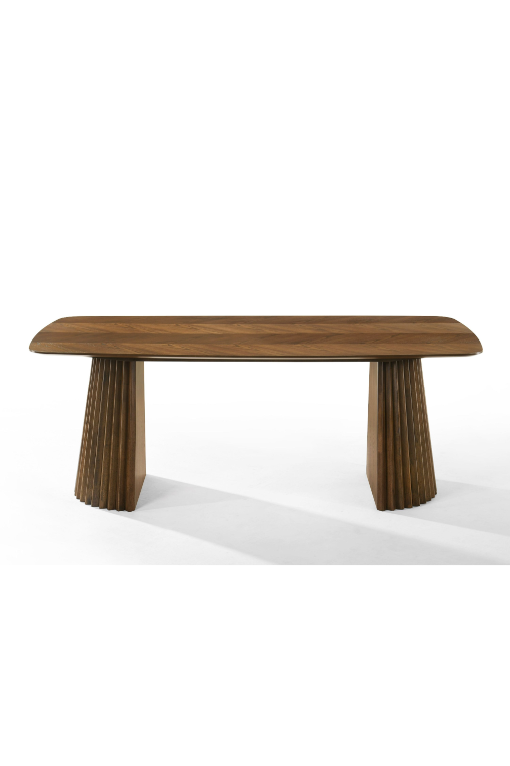 Herringbone Walnut Dining Table | OROA Modern Sacks | Oroatrade.com