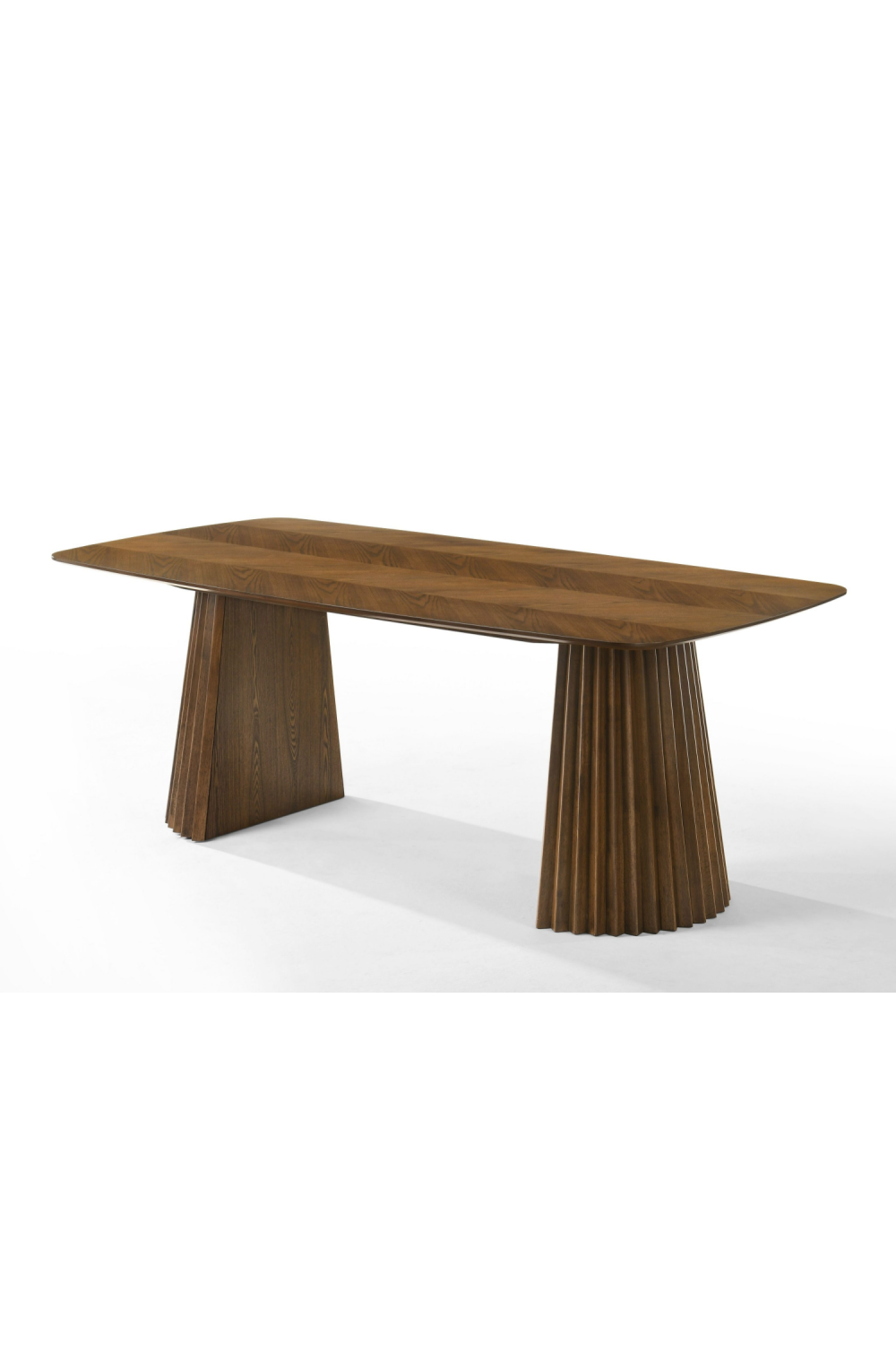 Herringbone Walnut Dining Table | OROA Modern Sacks | Oroatrade.com