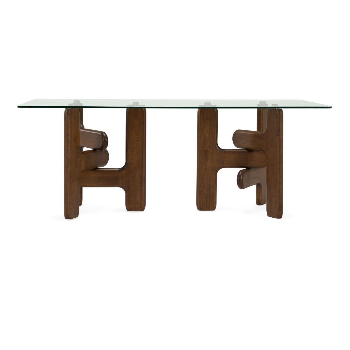 Modern European furniture - Clear Glass Dining Table - www.oroa.com