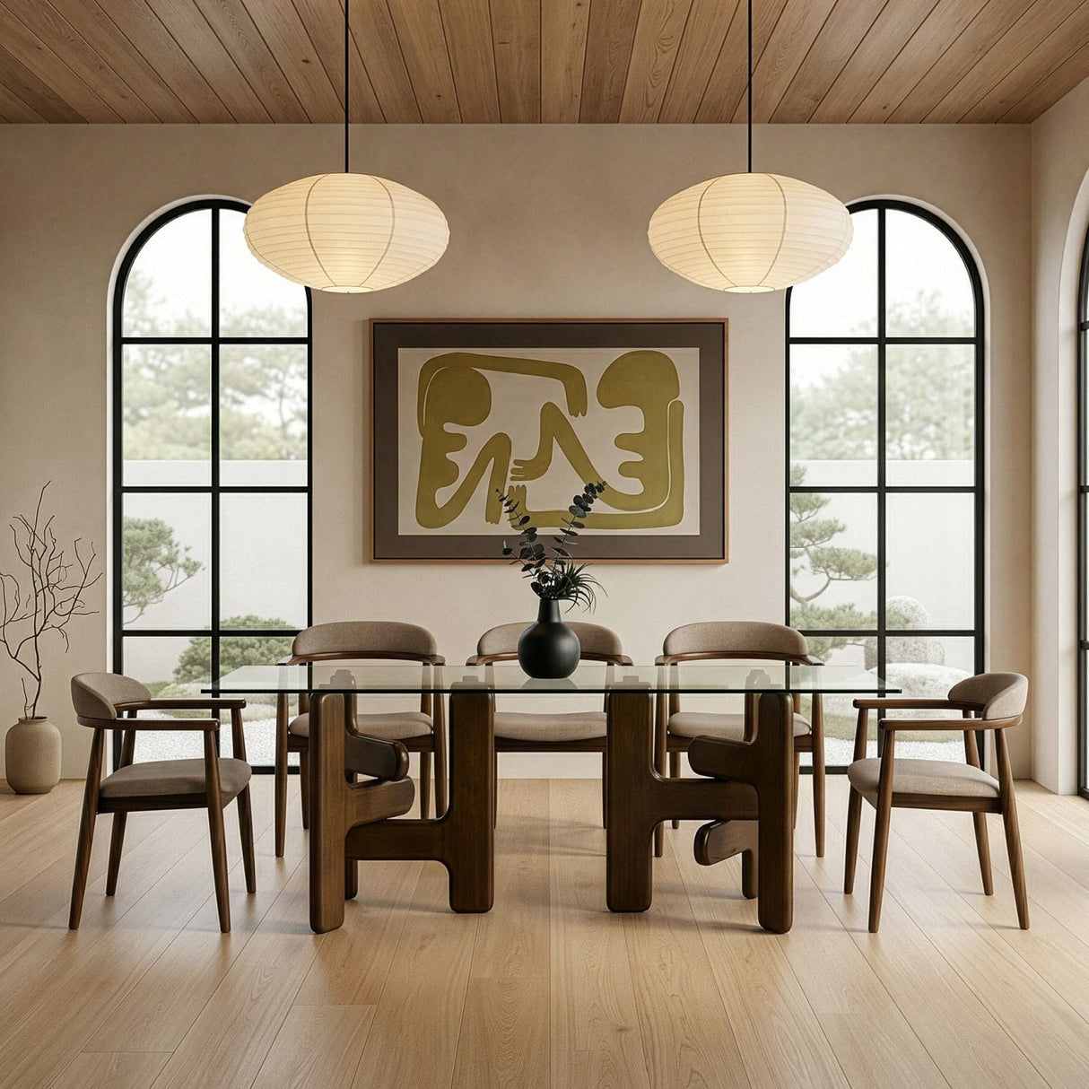 Modern European furniture - Clear Glass Dining Table - www.oroa.com
